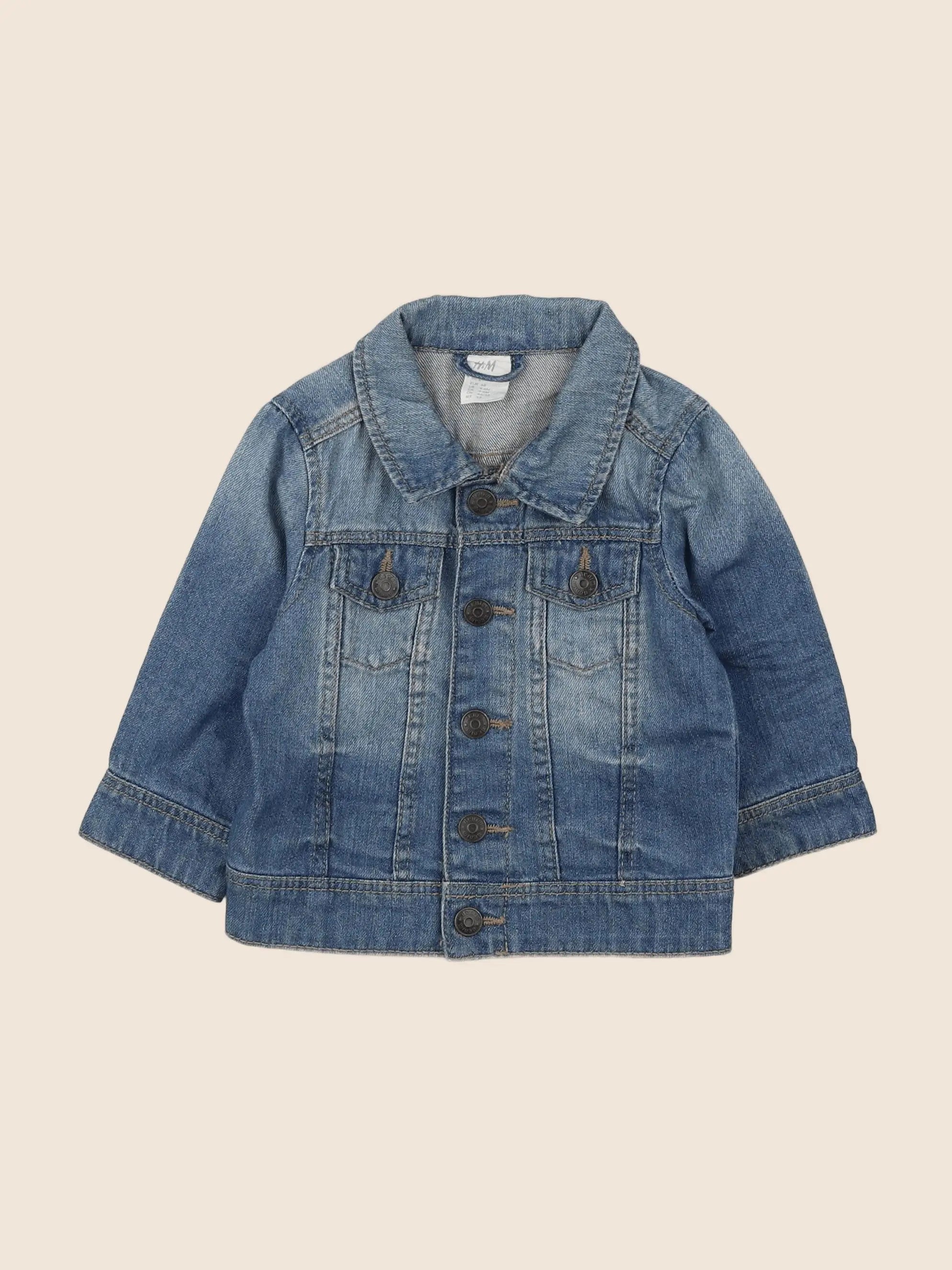H&M - veste bleu - 3/6 mois