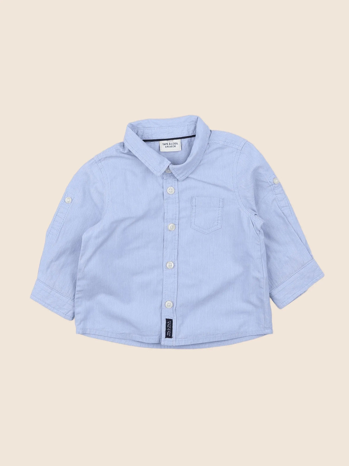 Tape à l'oeil - chemise bleu - 6 mois