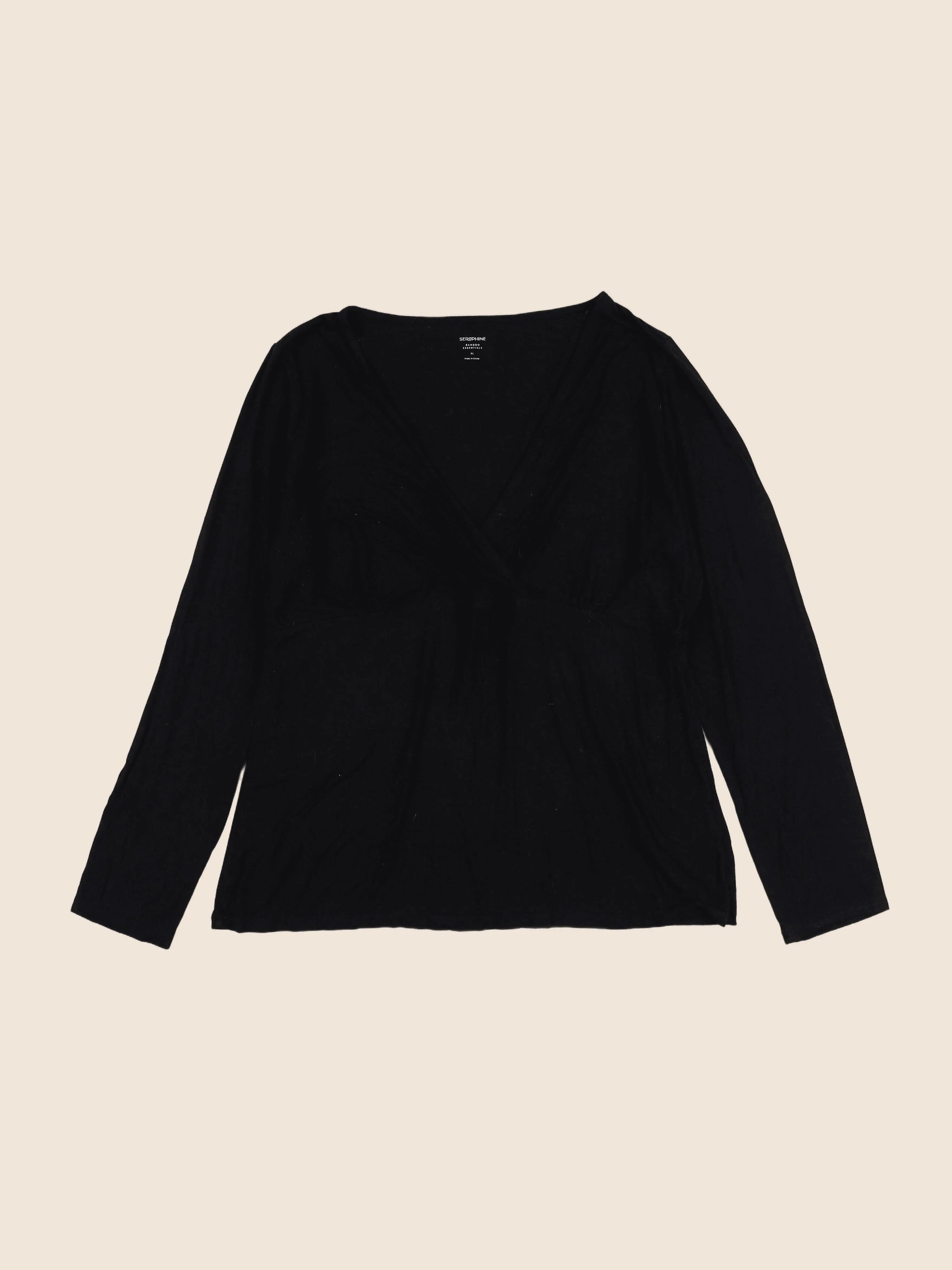 Seraphine - tee-shirt grossesse, allaitement noir - 44 à 46