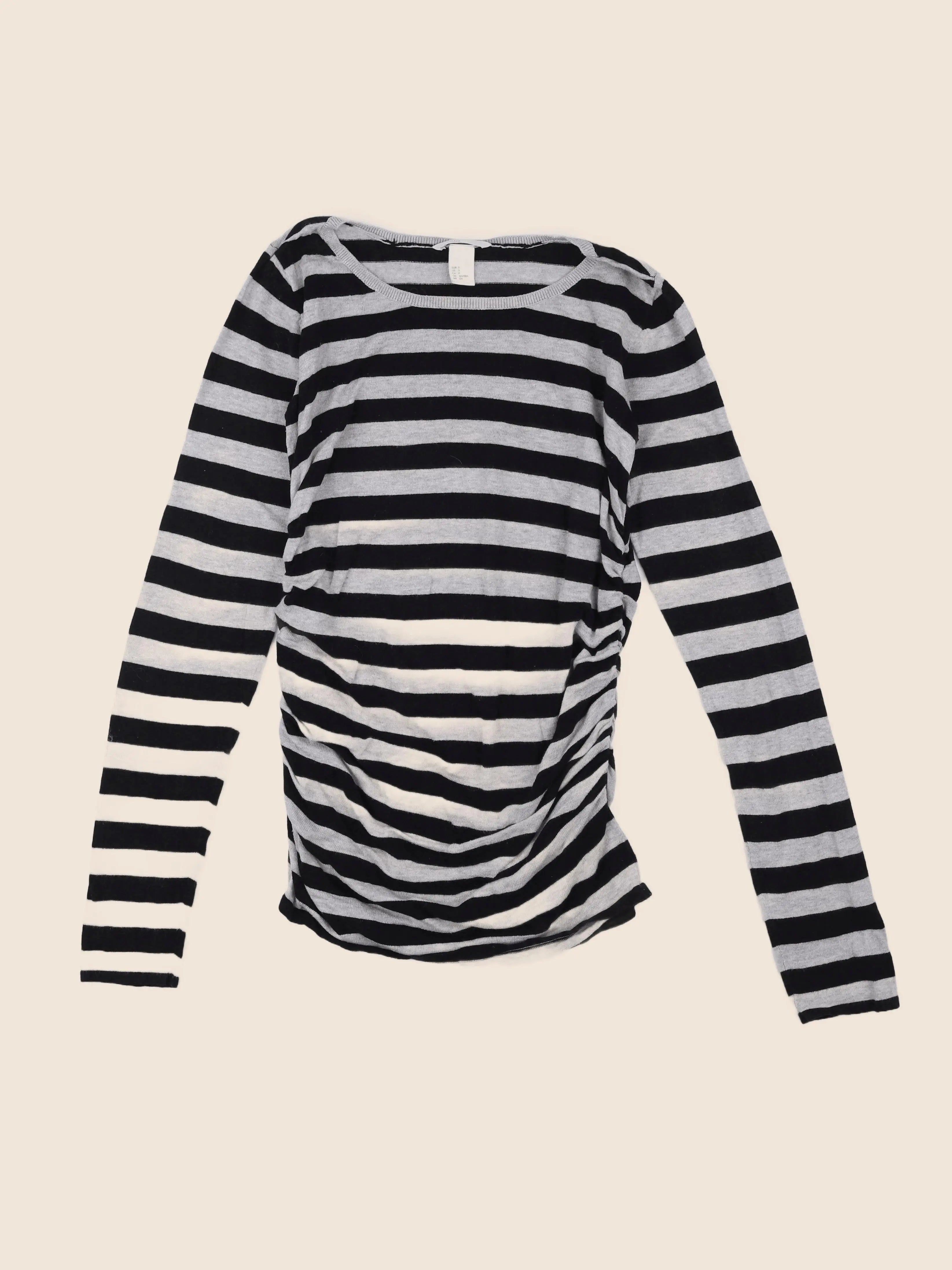 H&M - pull grossesse gris, noir - 36 à 38