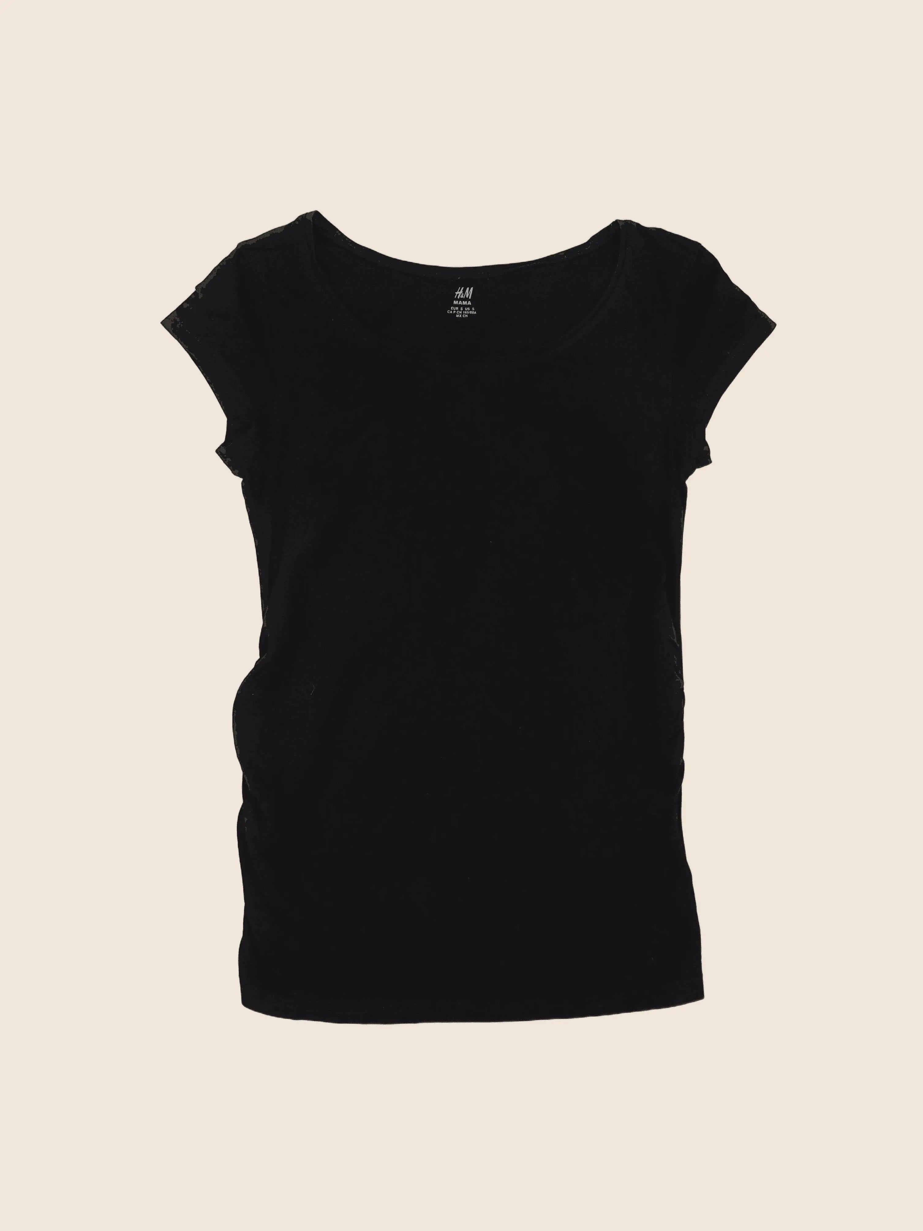 H&M - tee-shirt grossesse noir - 36 à 38