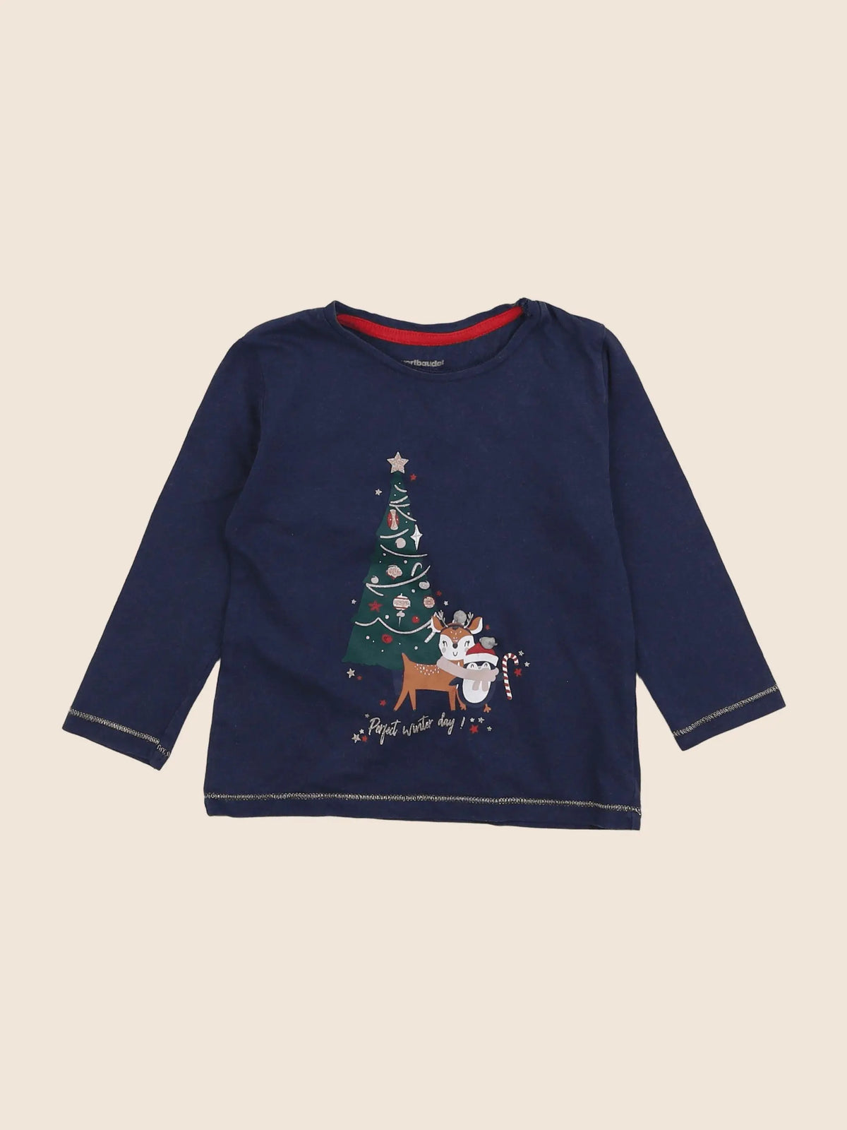 Vertbaudet - tee-shirt bleu - 2 ans