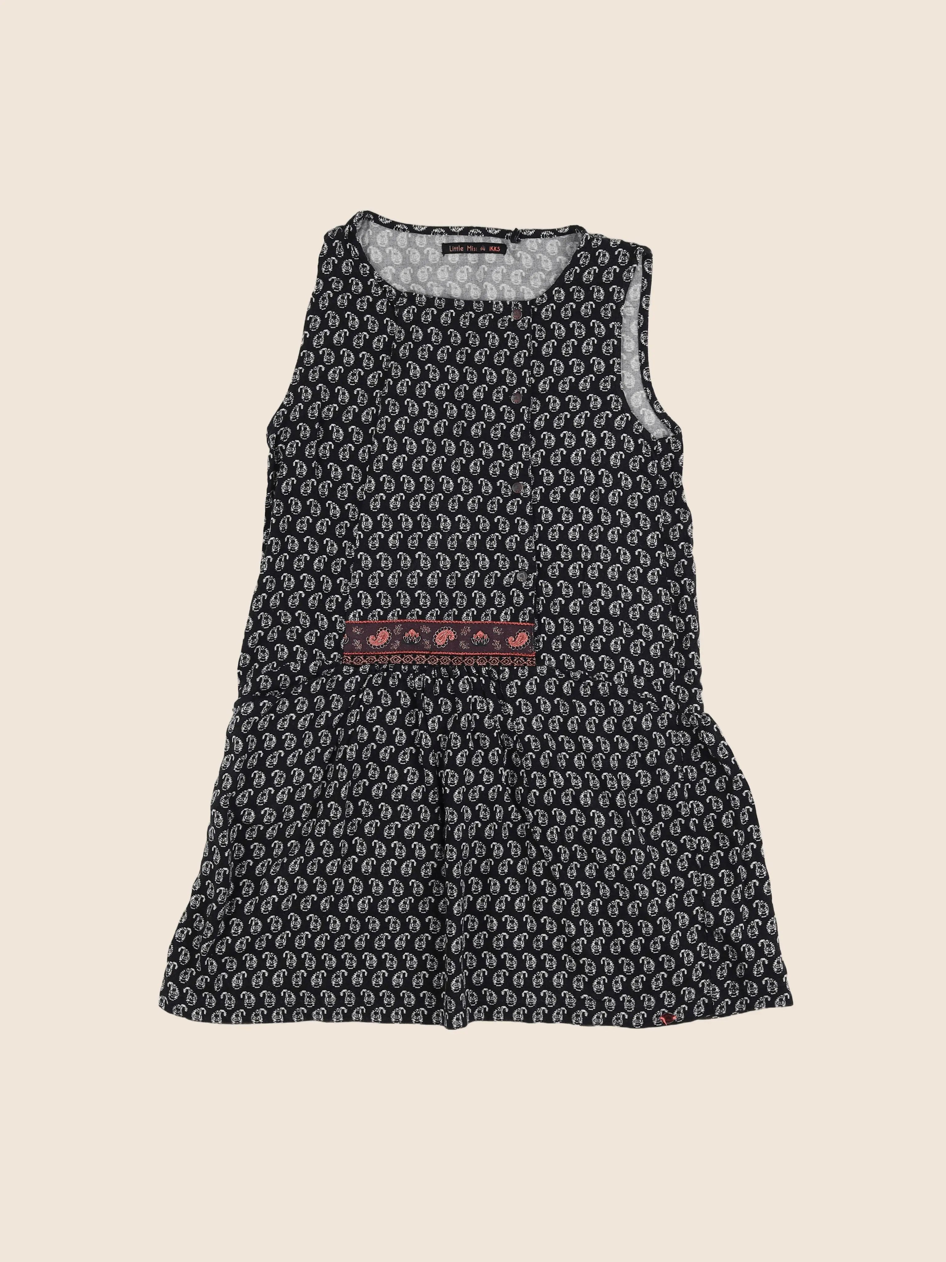 IKKS - robe noir - 10 ans