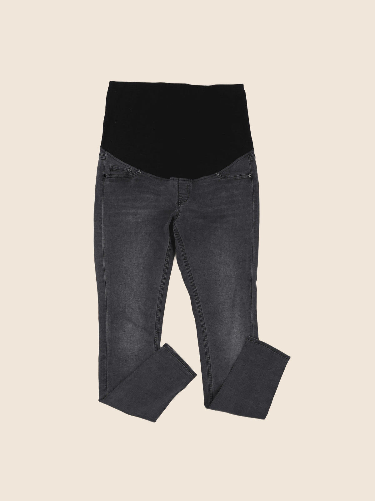 H&M - jean grossesse gris - 40