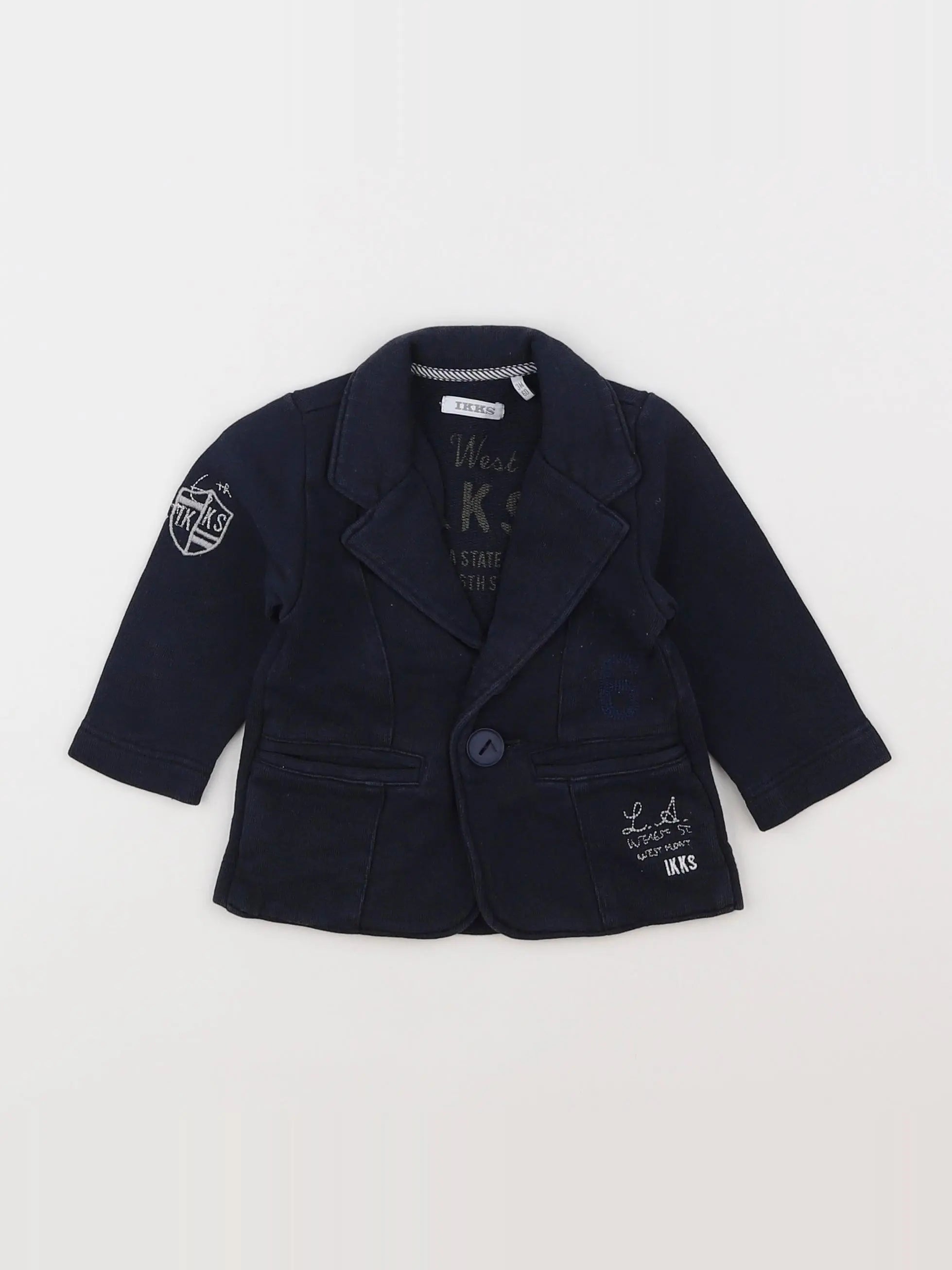 IKKS - veste bleu - 3 mois