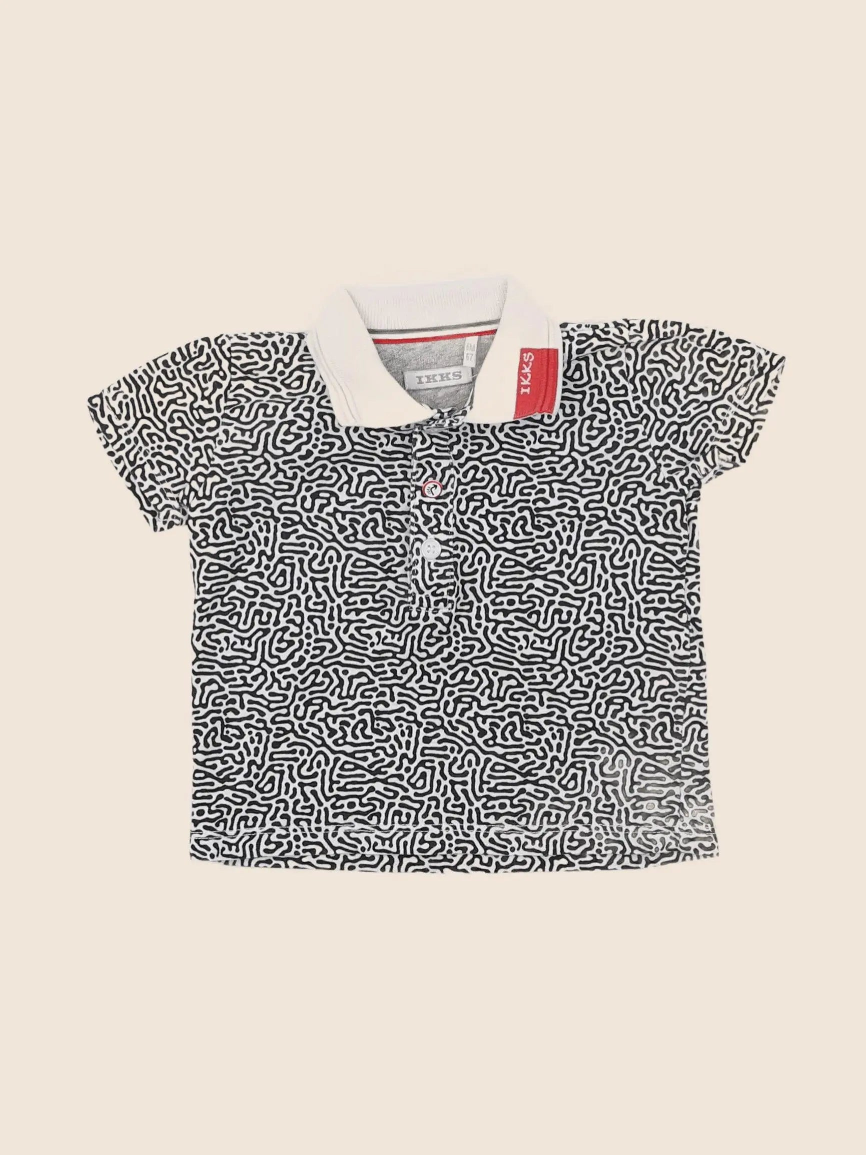 IKKS - polo noir - 6 mois
