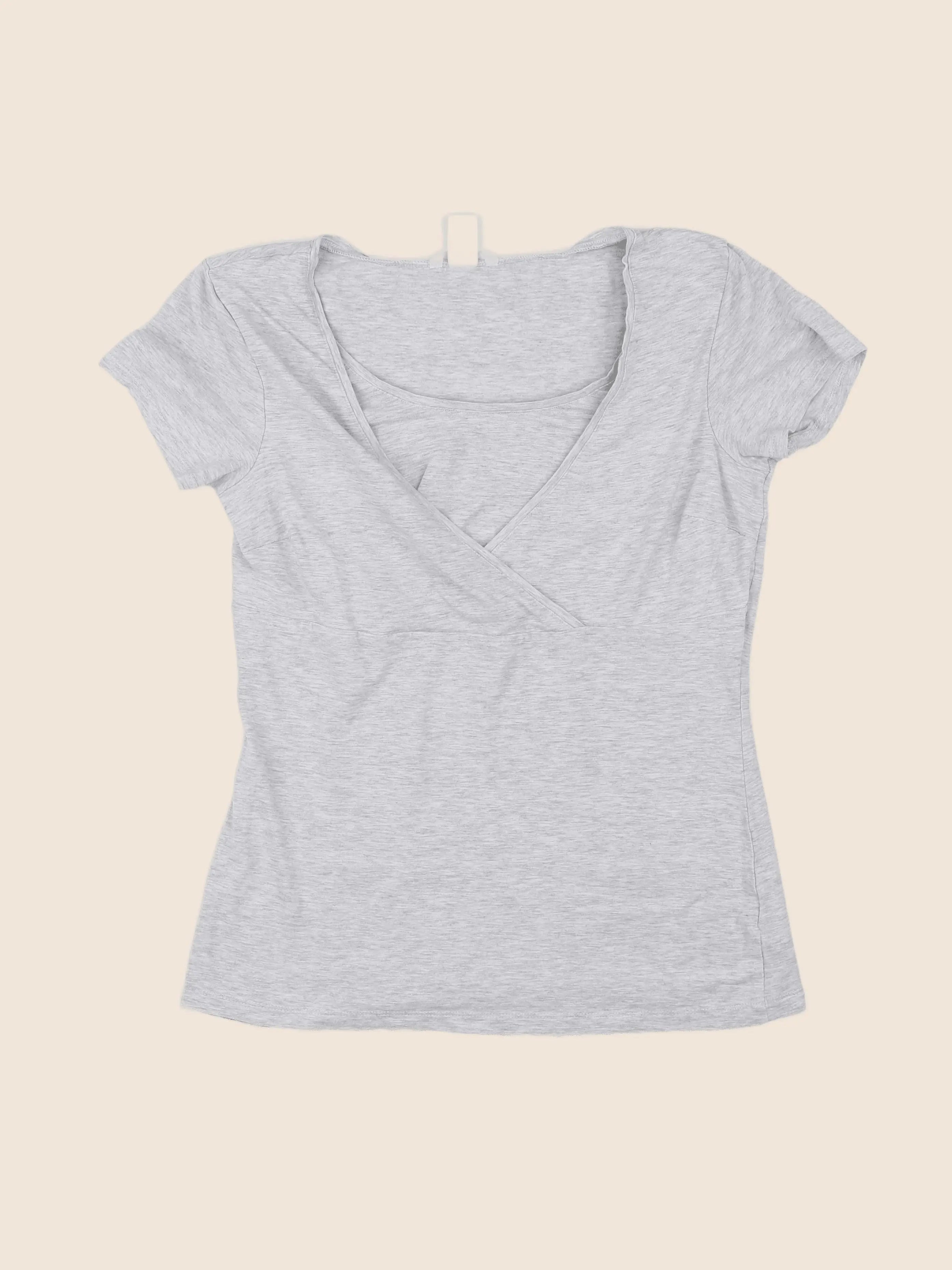 H&M - tee-shirt grossesse gris - 38