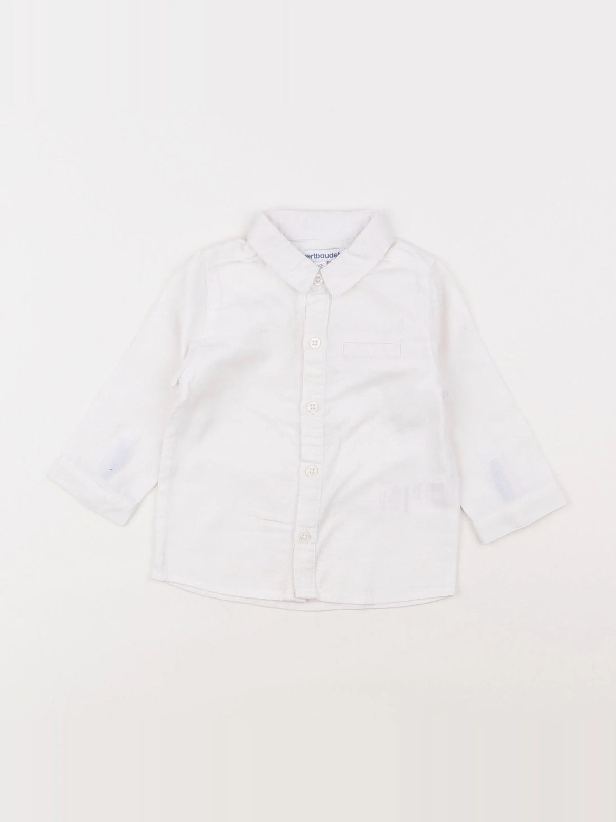 Vertbaudet - chemise blanc - 12 mois