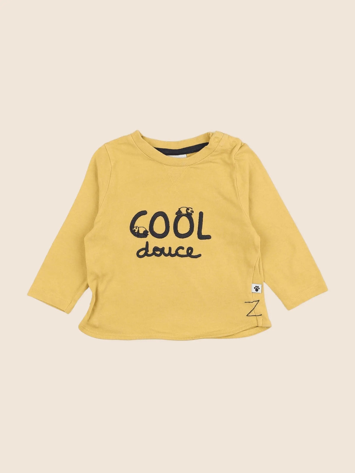 Tape à l'oeil - tee-shirt jaune - 6 mois
