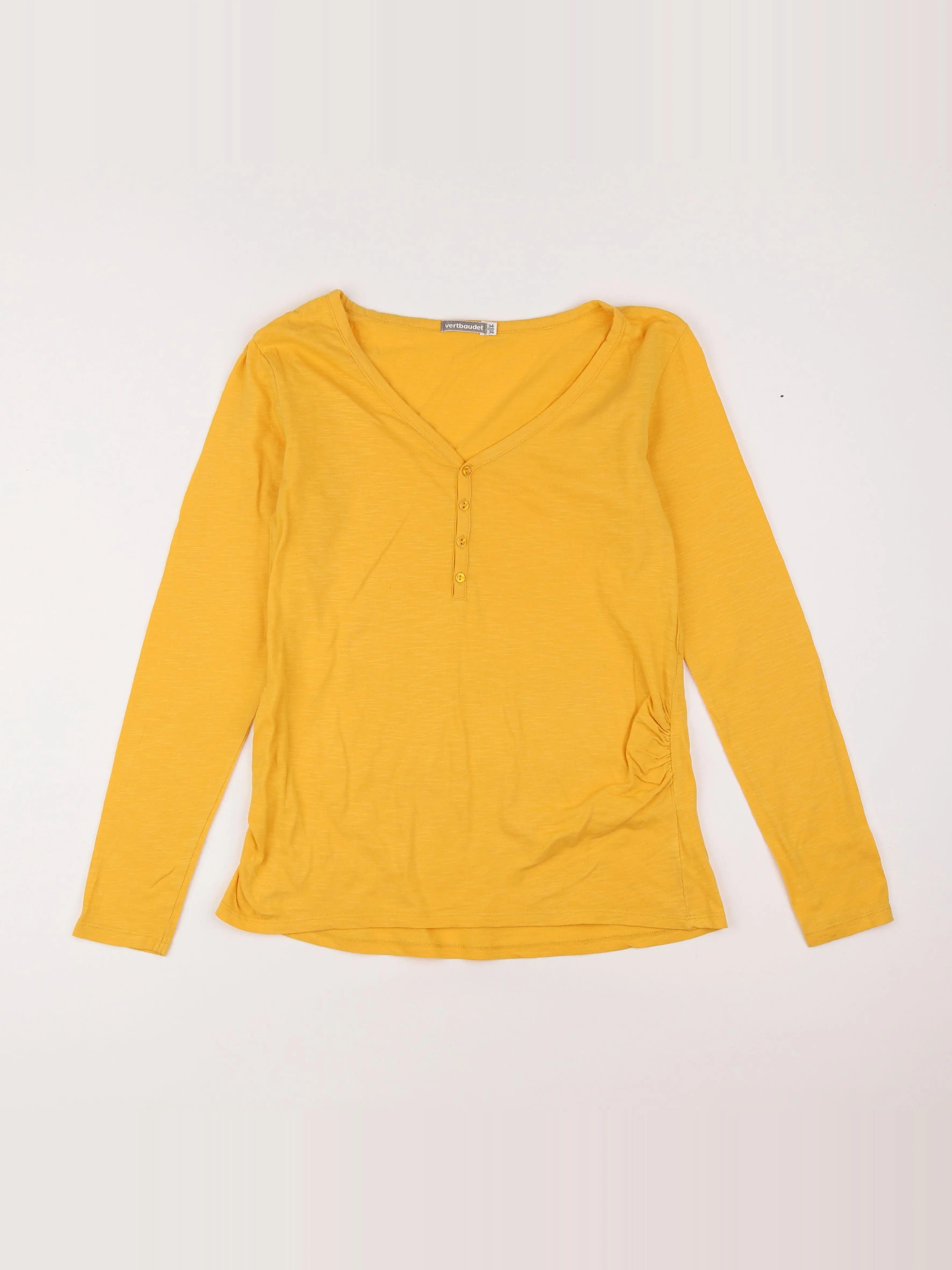 Vertbaudet - tee-shirt grossesse jaune - 34 à 36