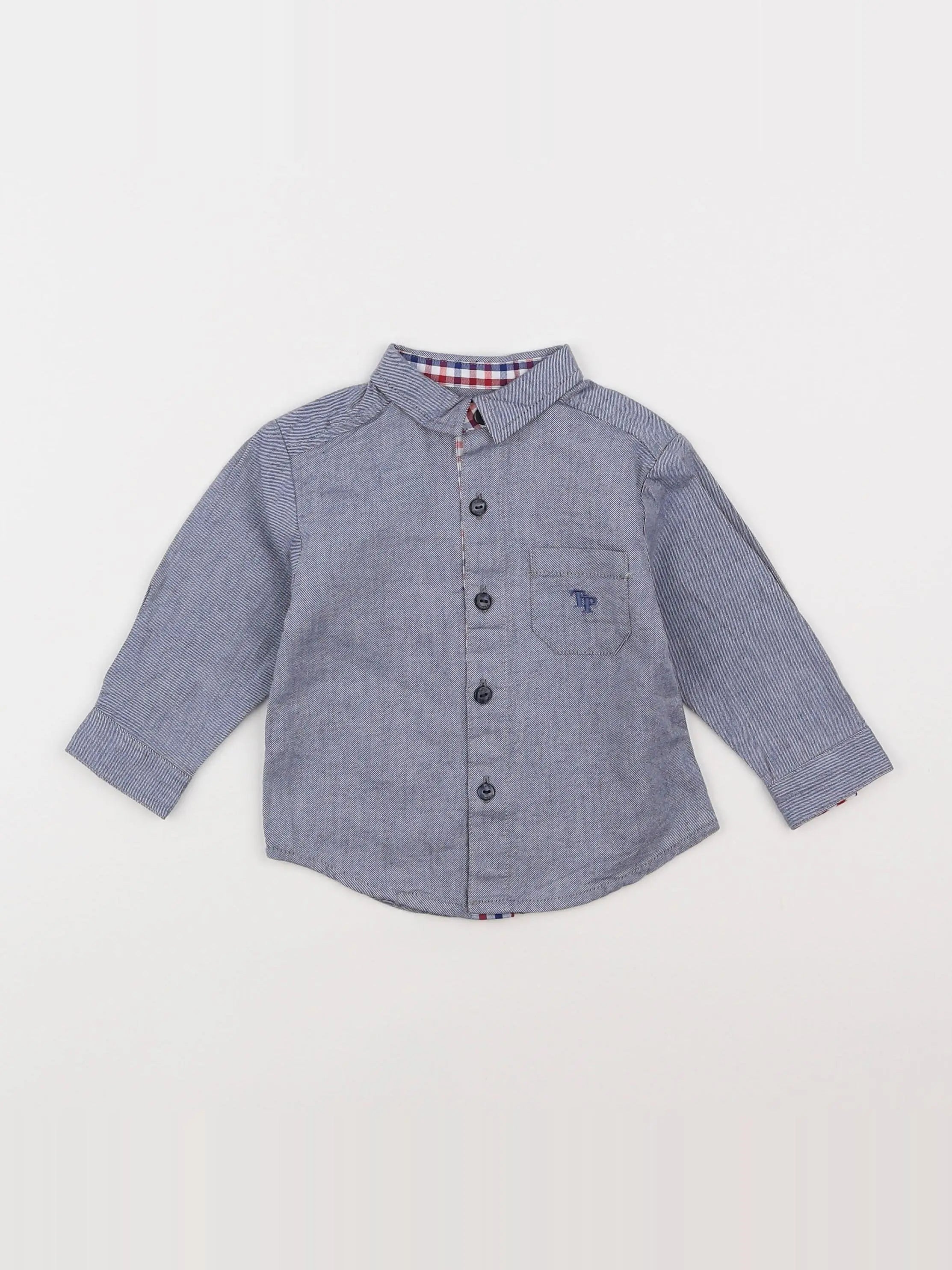 Tutto Piccolo - chemise bleu - 6 mois