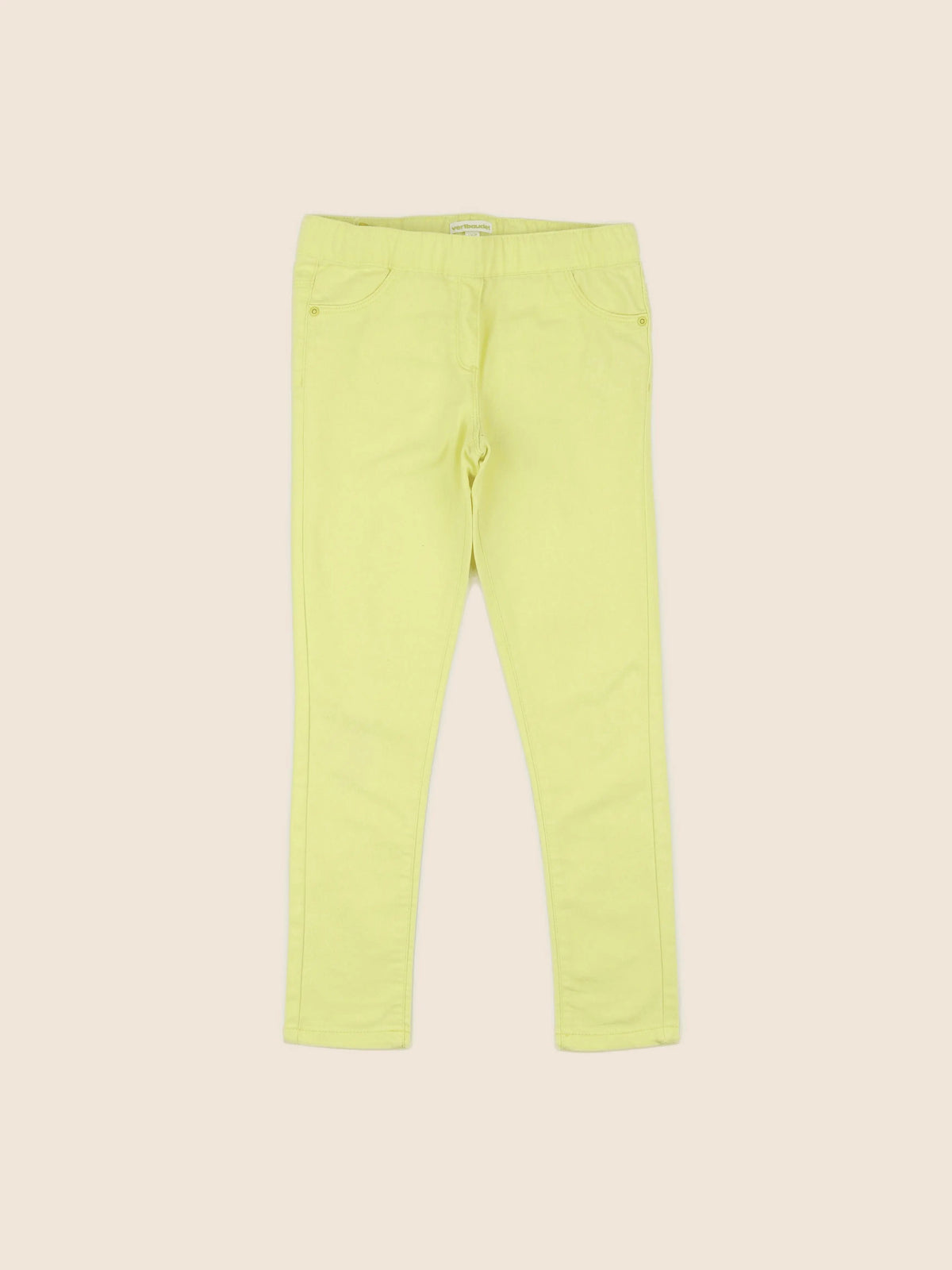 Vertbaudet - jegging jaune - 9 ans