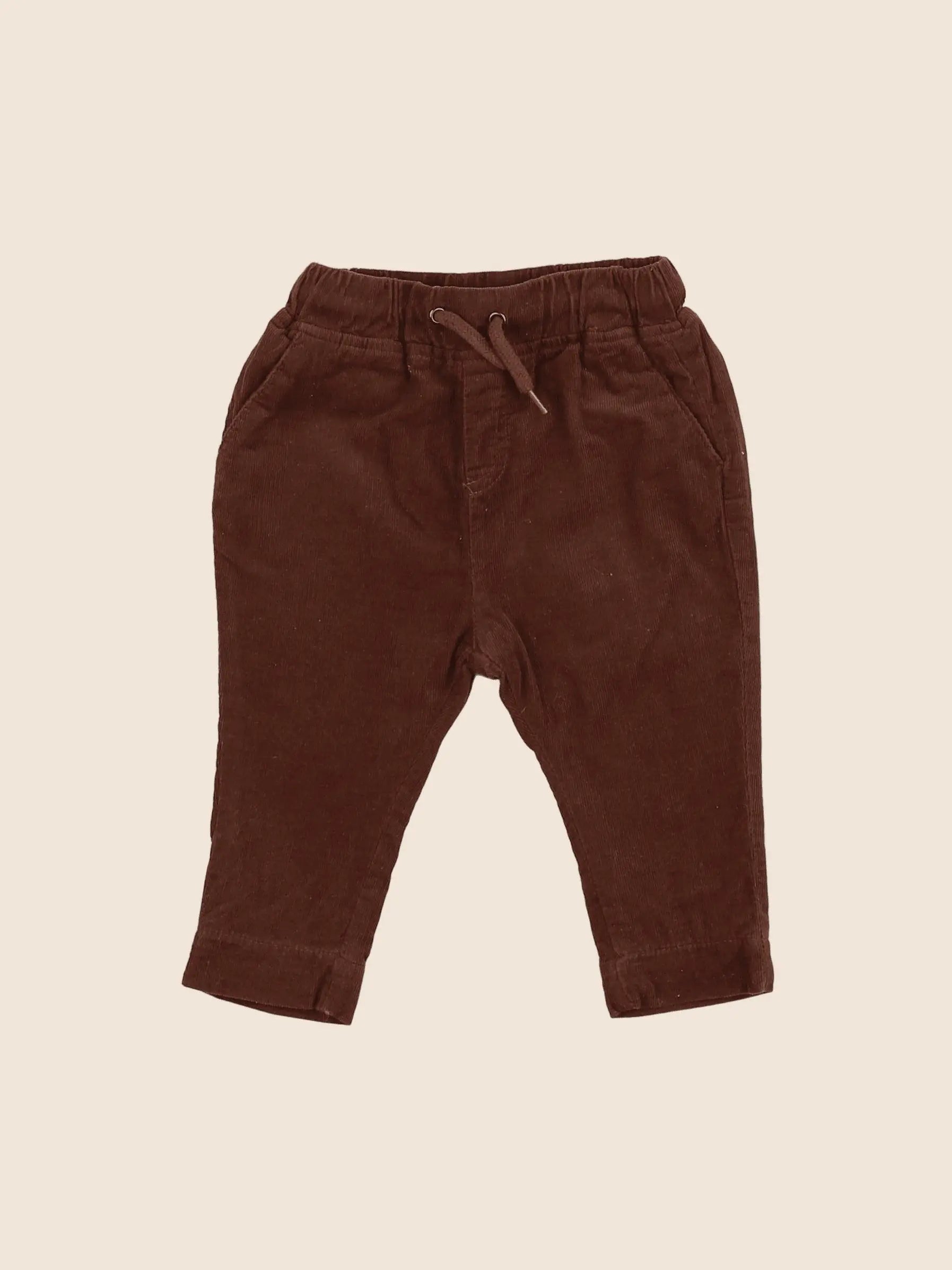 Vertbaudet - sarouel marron - 6 mois