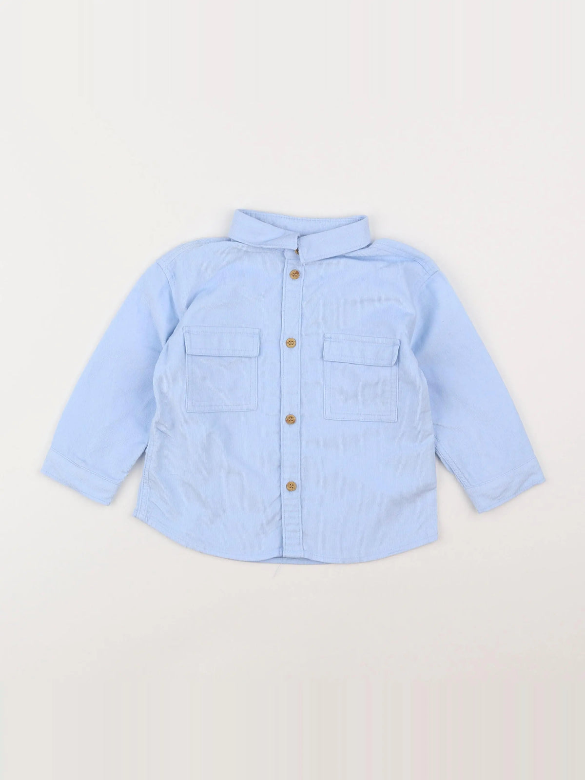 H&M - chemise bleu - 12/18 mois