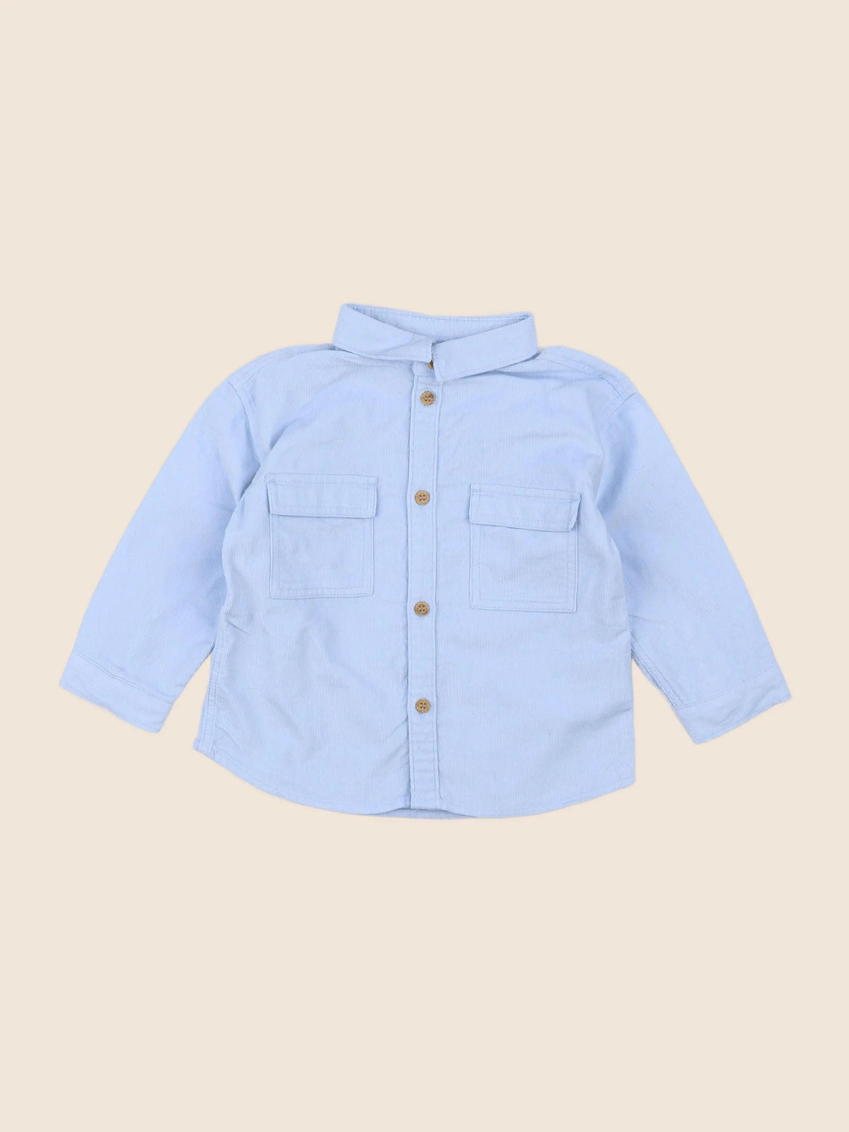H&M - chemise bleu - 12/18 mois