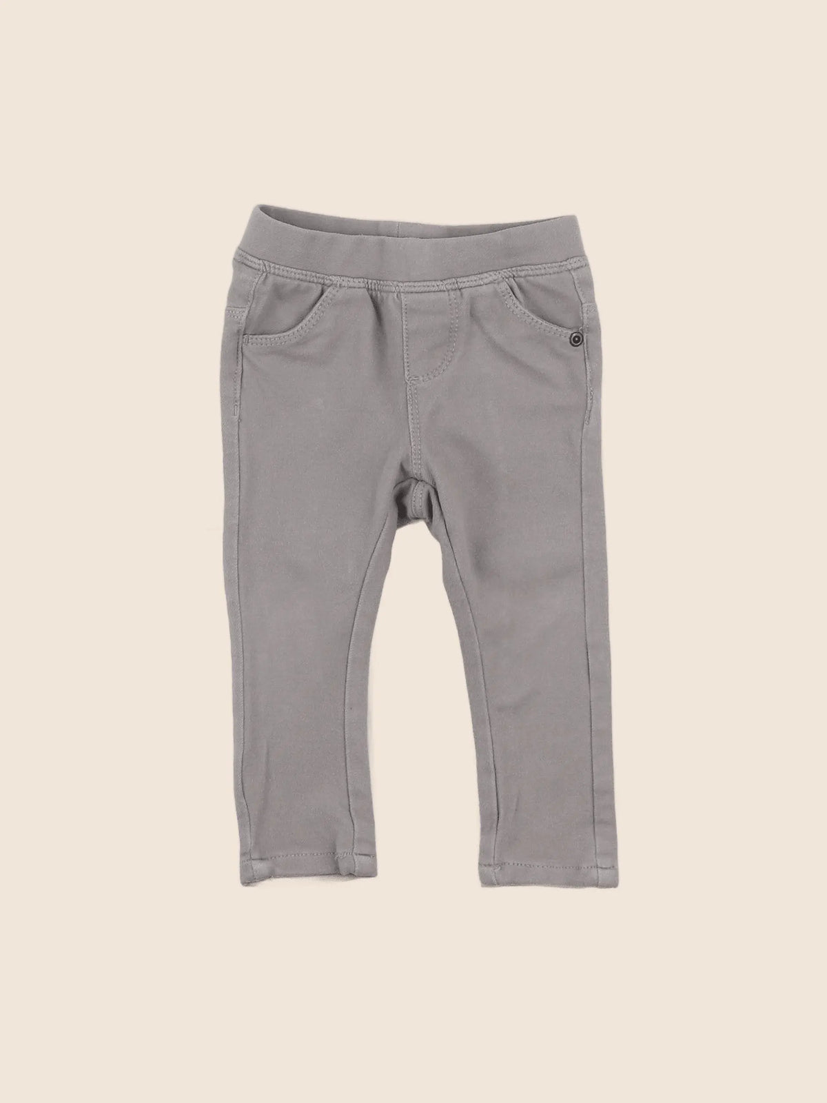 Vertbaudet - jegging gris - 12 mois