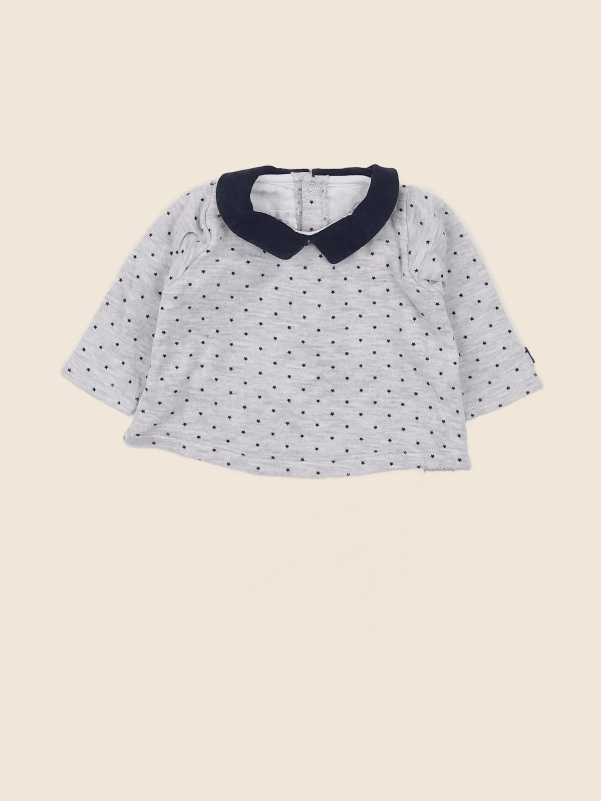 Petit Bateau - body tee-shirt gris - 3 mois