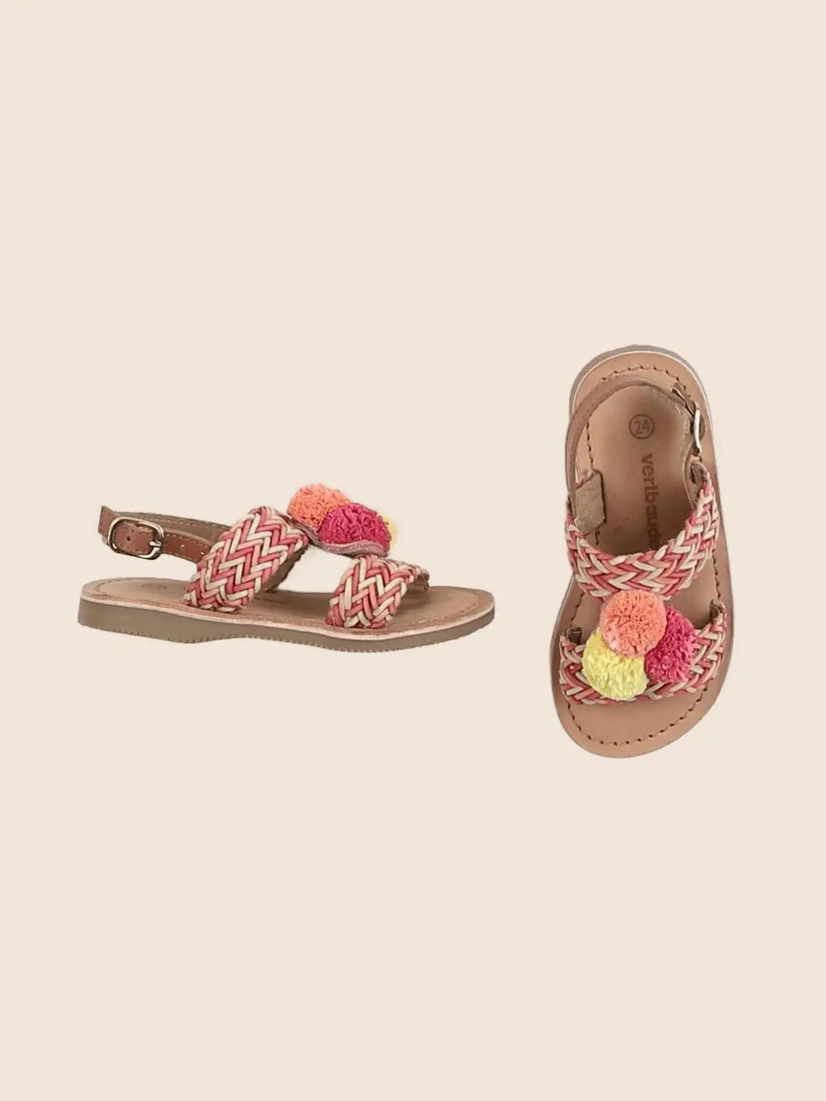 Vertbaudet - sandales multicolore - pointure 17