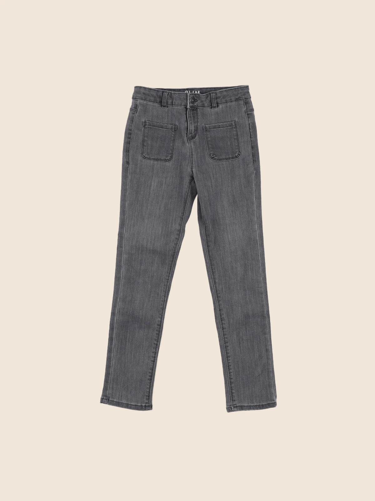 Vertbaudet - jean gris - 8 ans