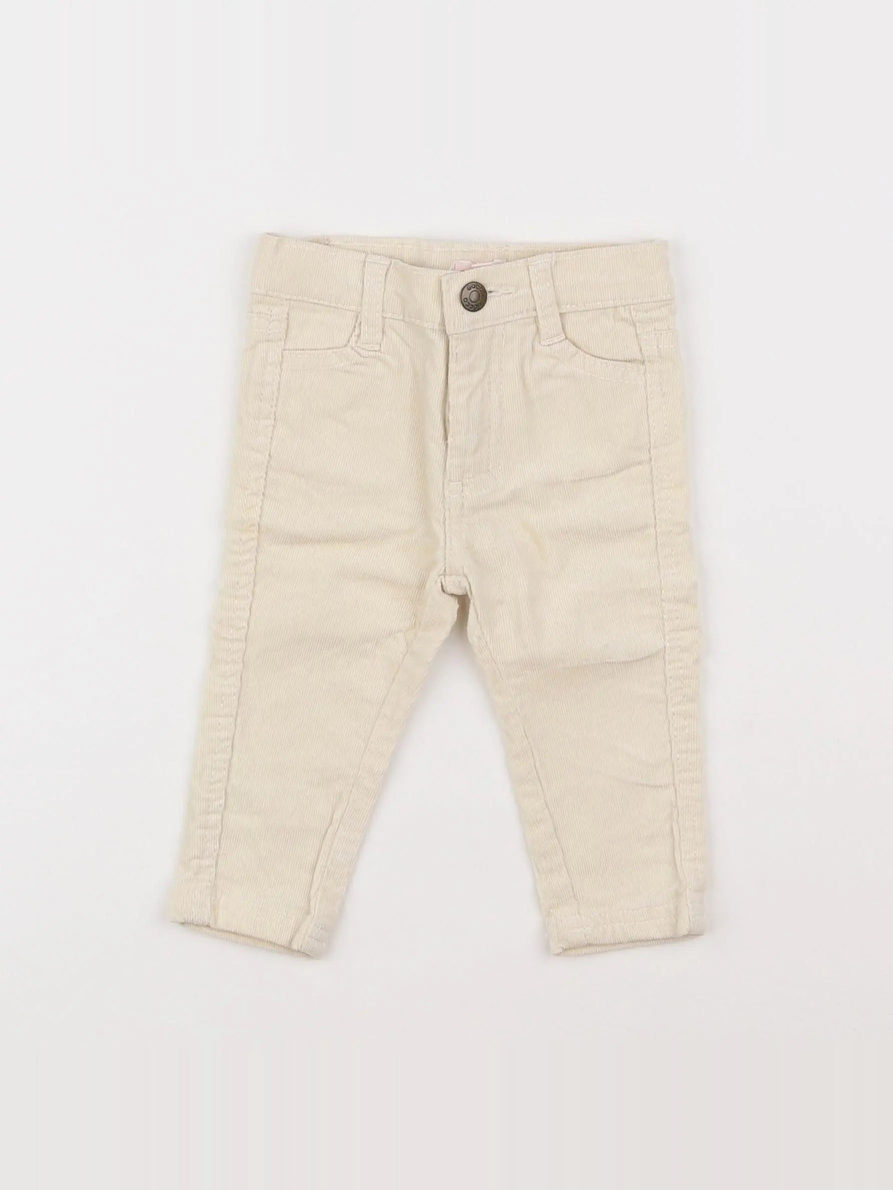 Gocco - pantalon beige - 6/9 mois