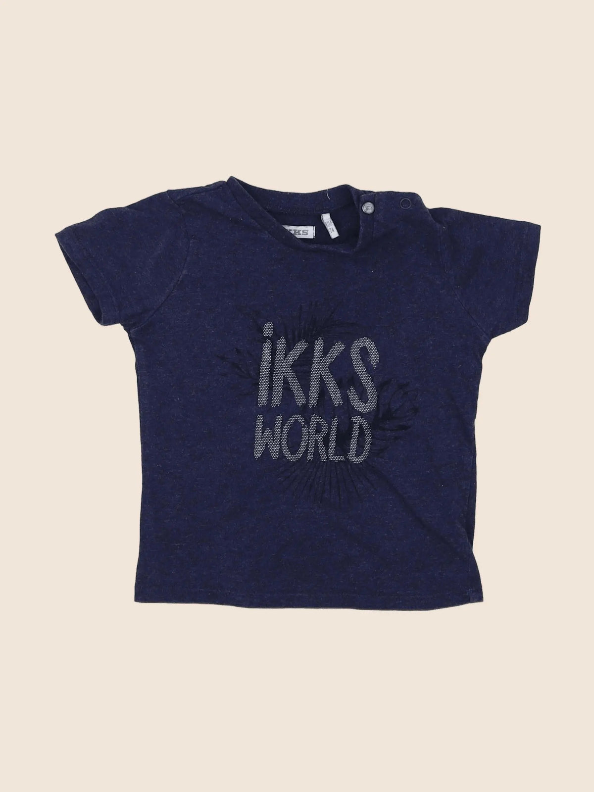 IKKS - tee-shirt bleu - 12 mois