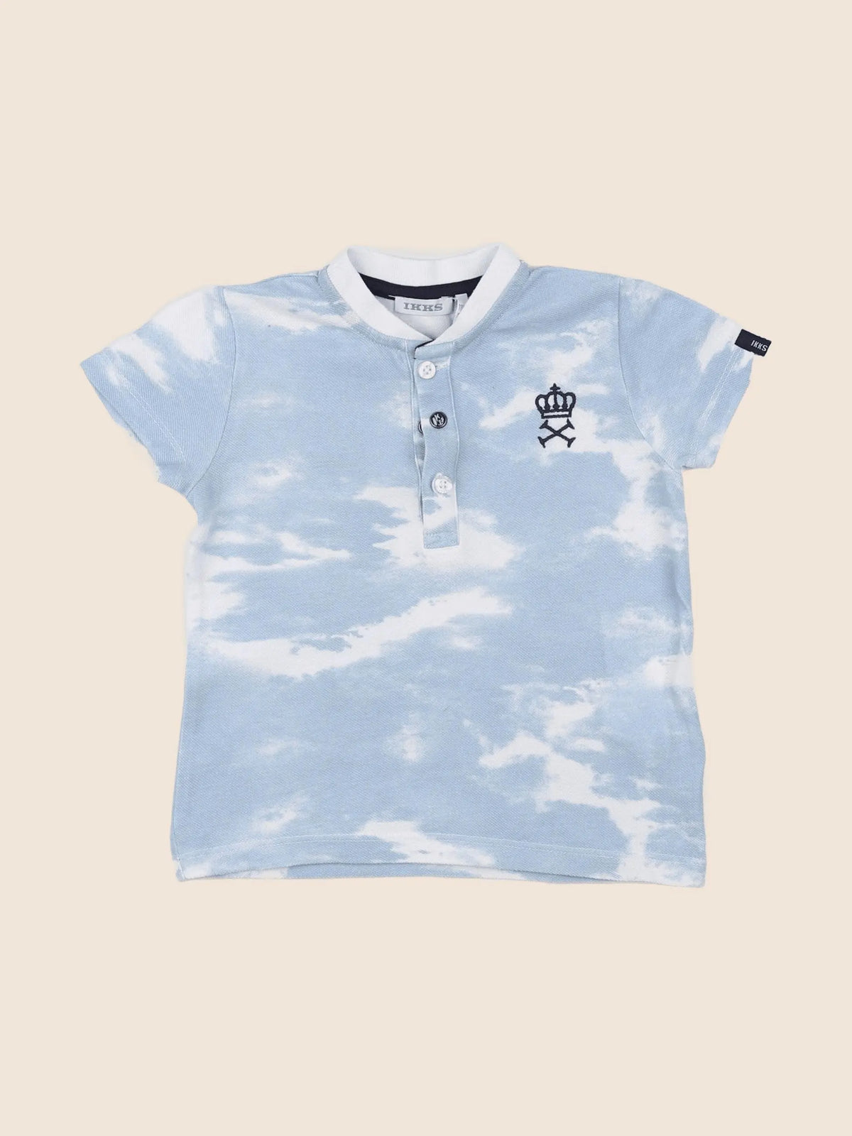 IKKS - polo bleu - 18 mois