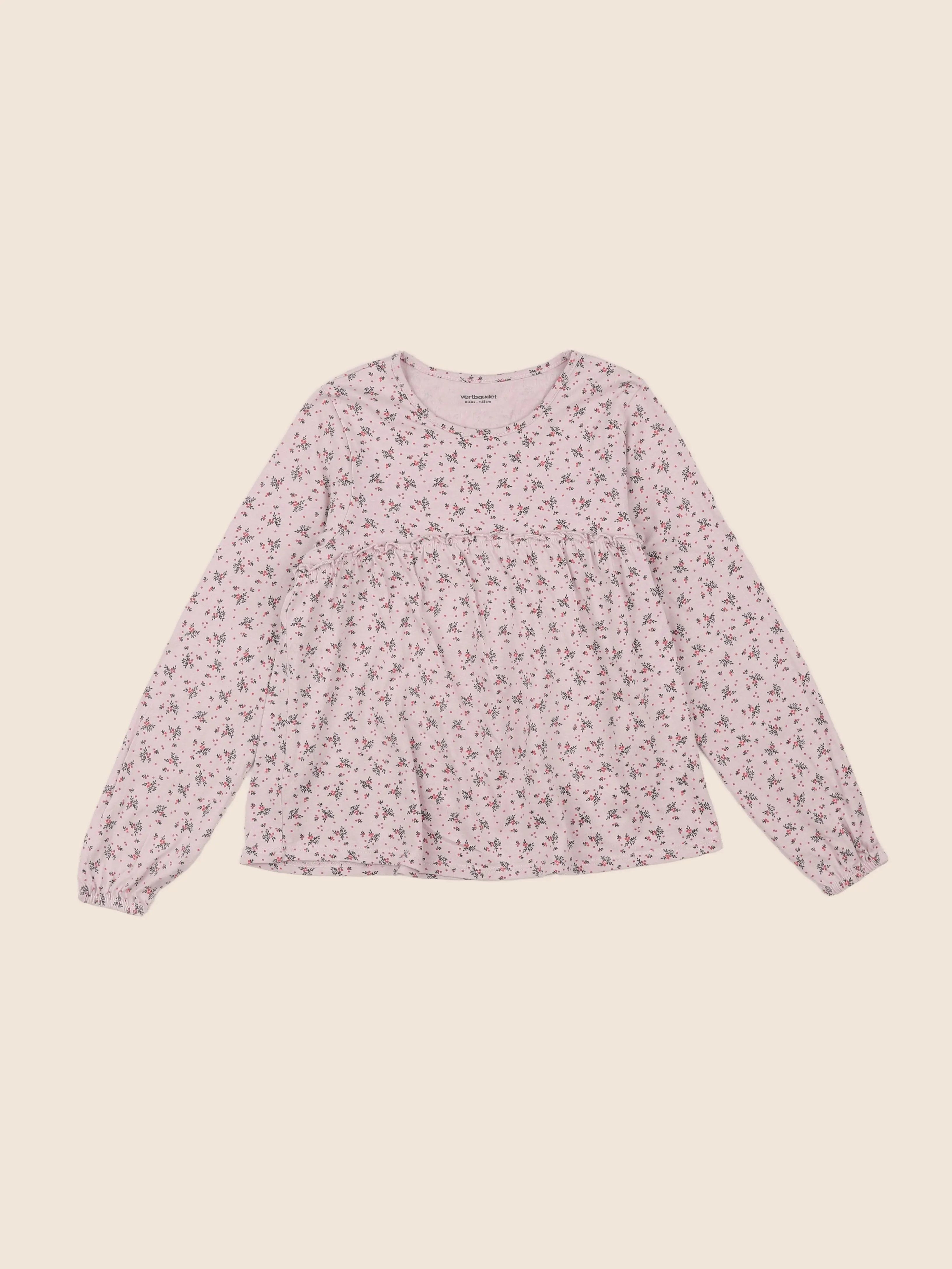 Vertbaudet - tee-shirt rose - 8 ans