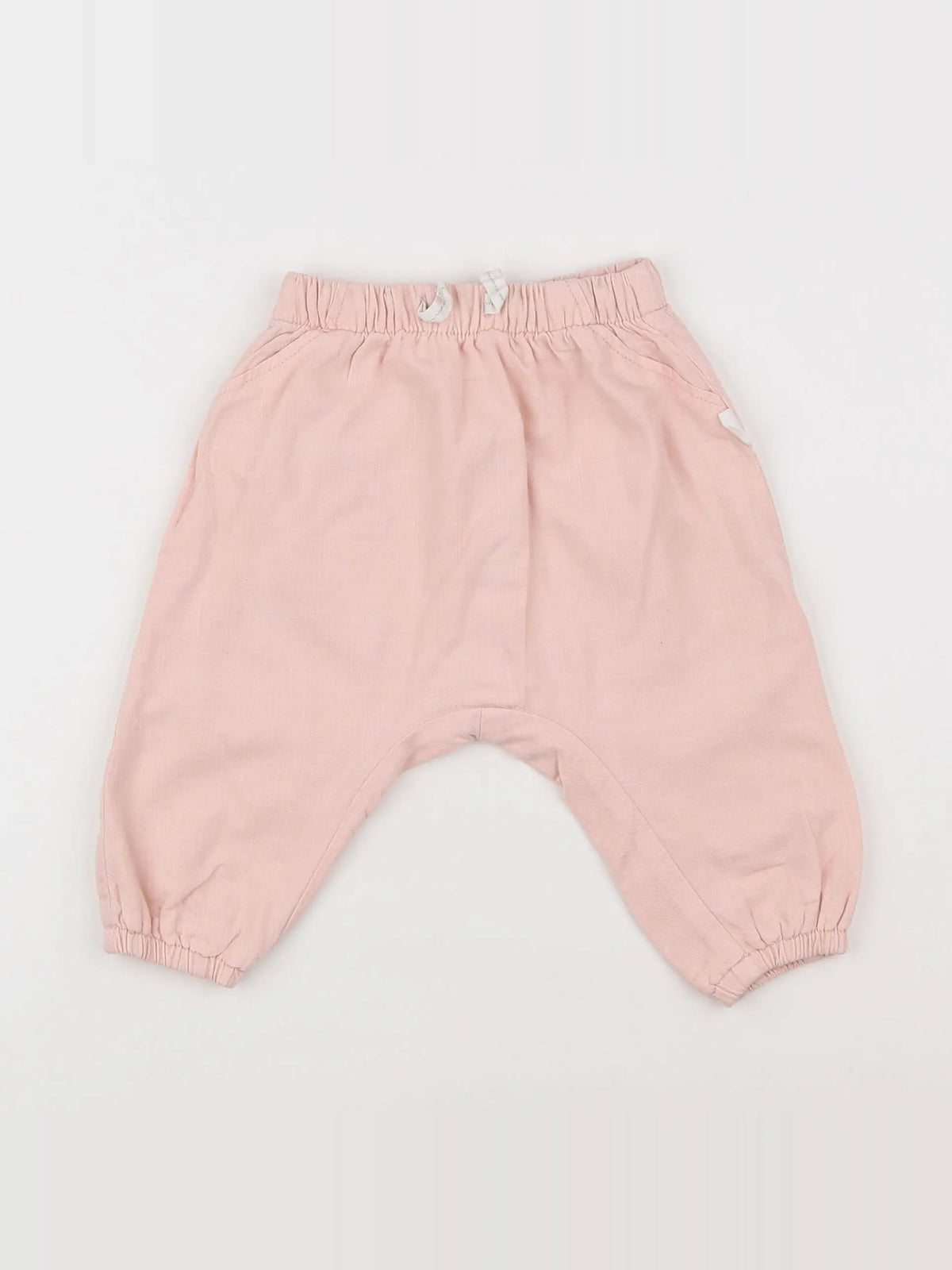 H&M - sarouel rose - 6/9 mois