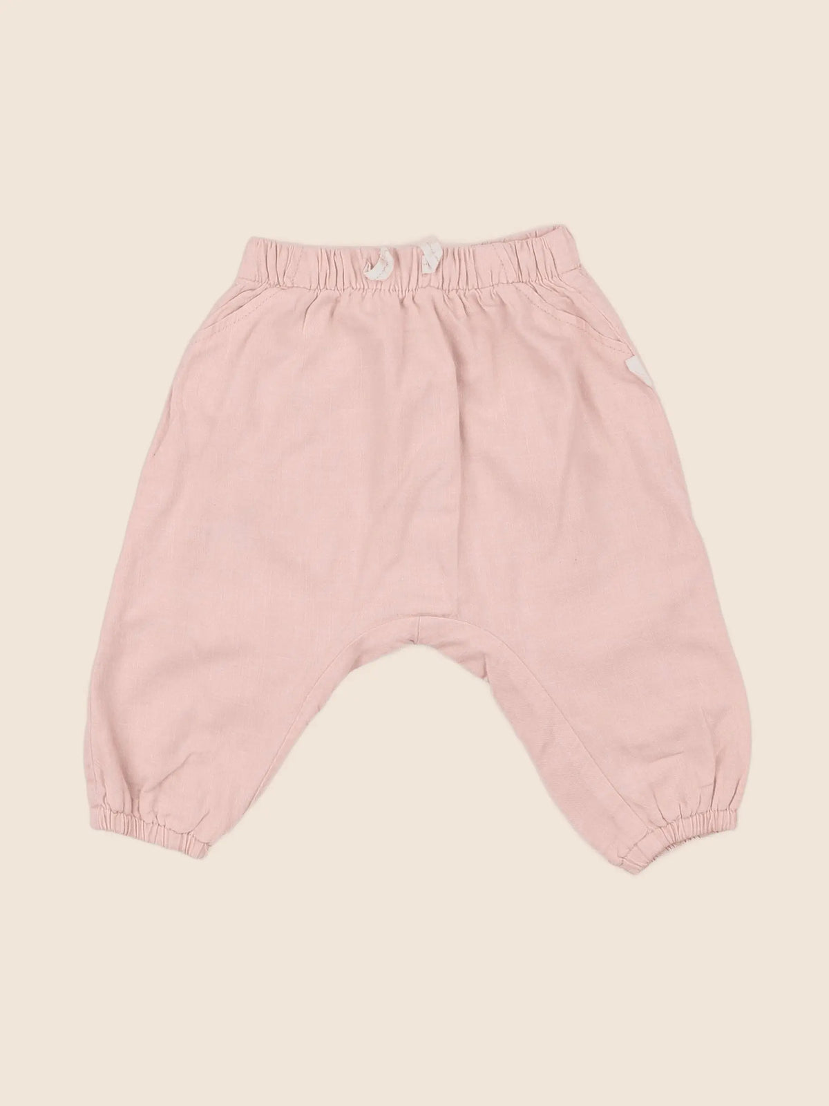 H&M - sarouel rose - 6/9 mois