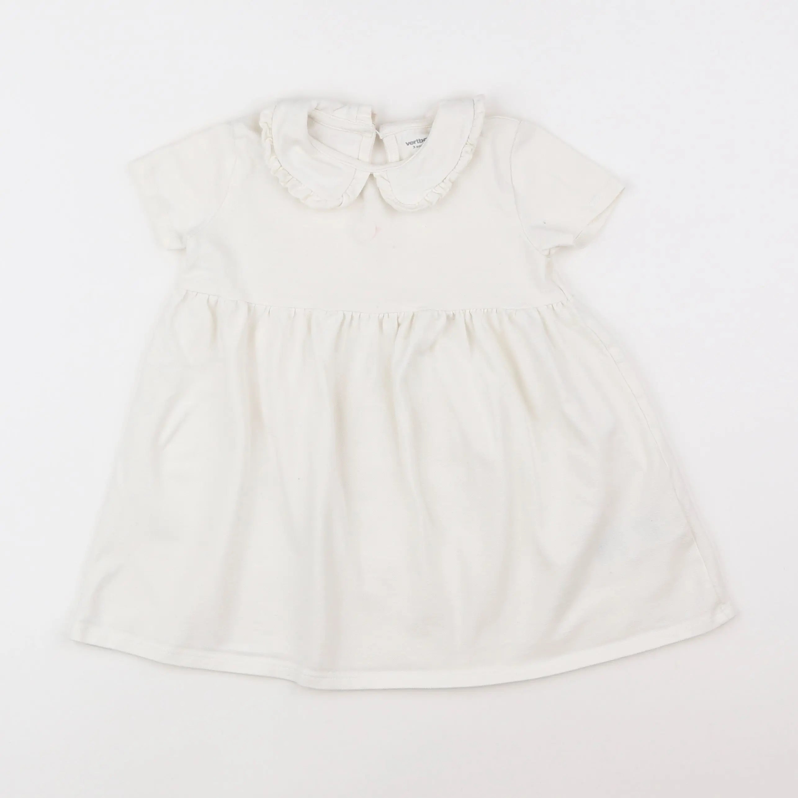 Vertbaudet - robe blanc - 3 ans