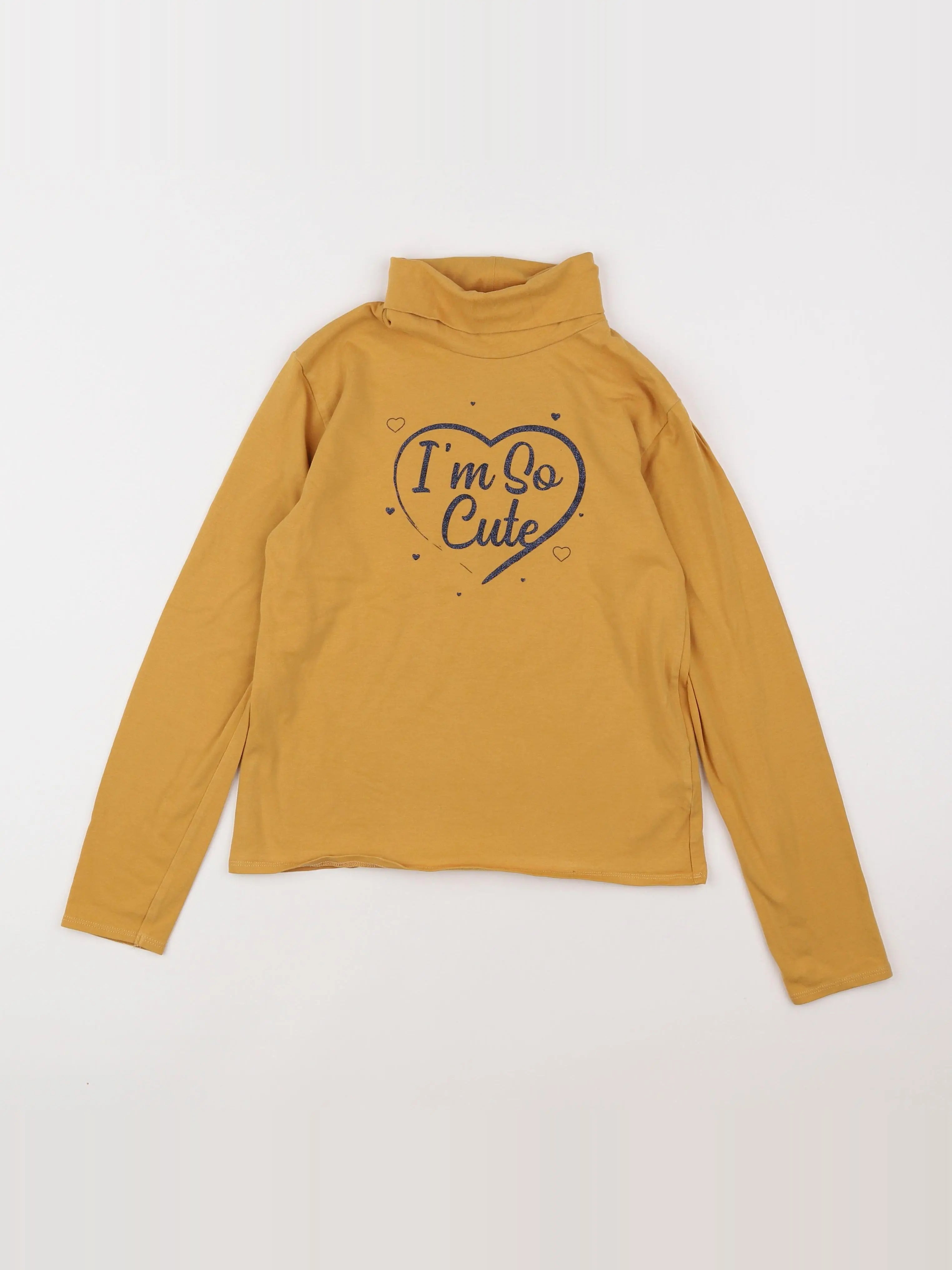 Vertbaudet - sous-pull jaune - 10 ans