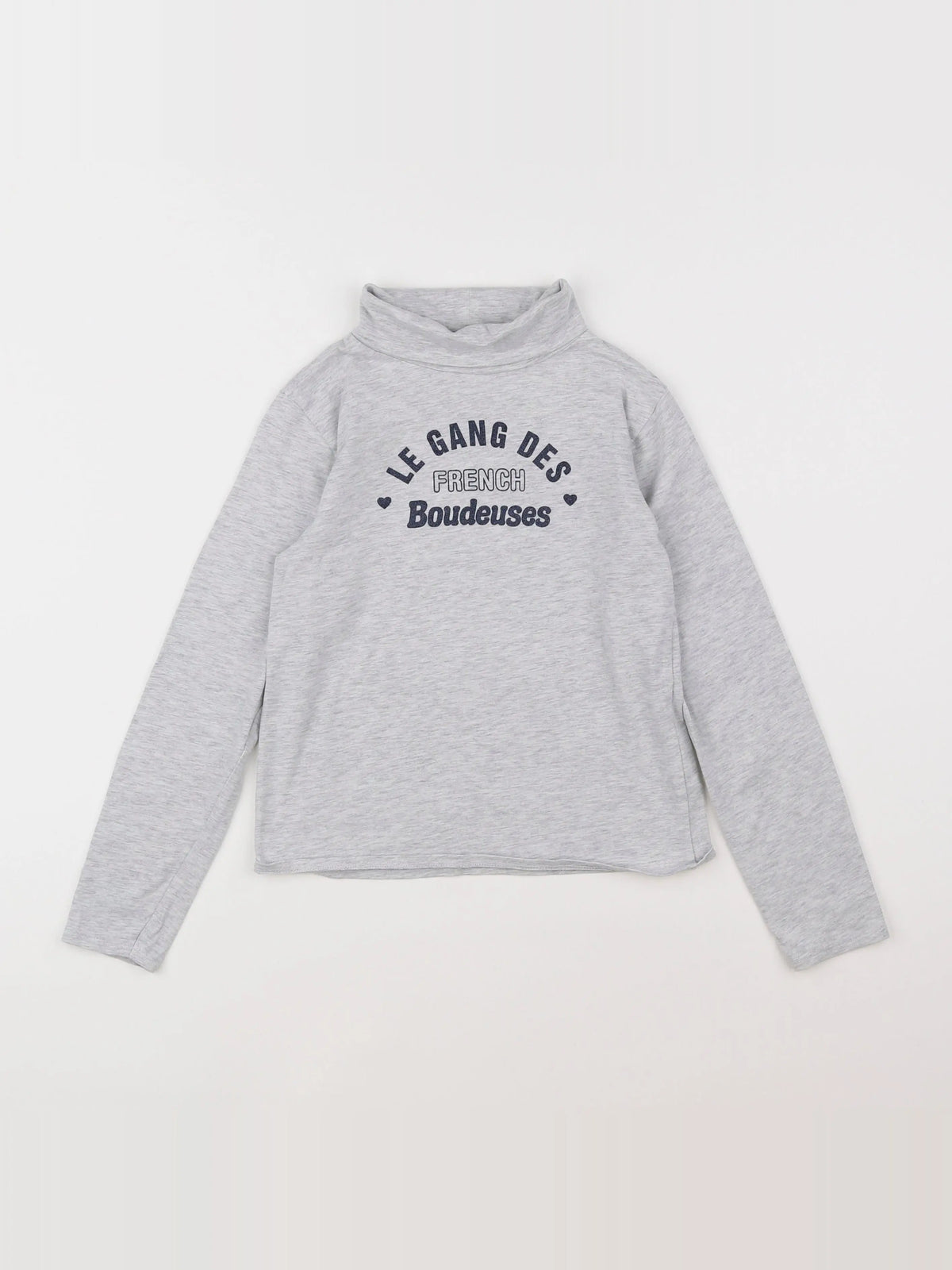 Vertbaudet - sous-pull gris - 8 ans