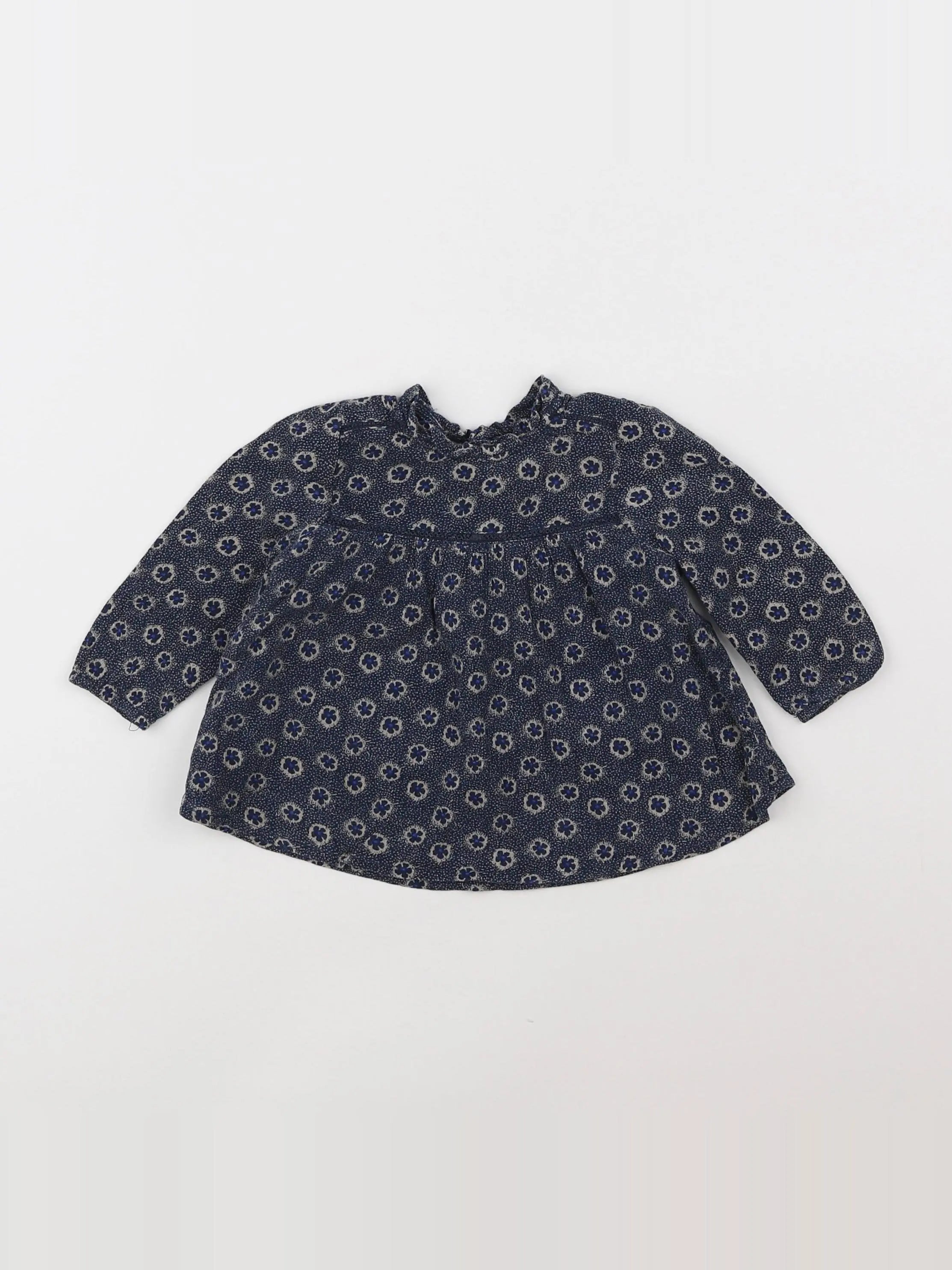Boutchou - blouse bleu - 6 mois