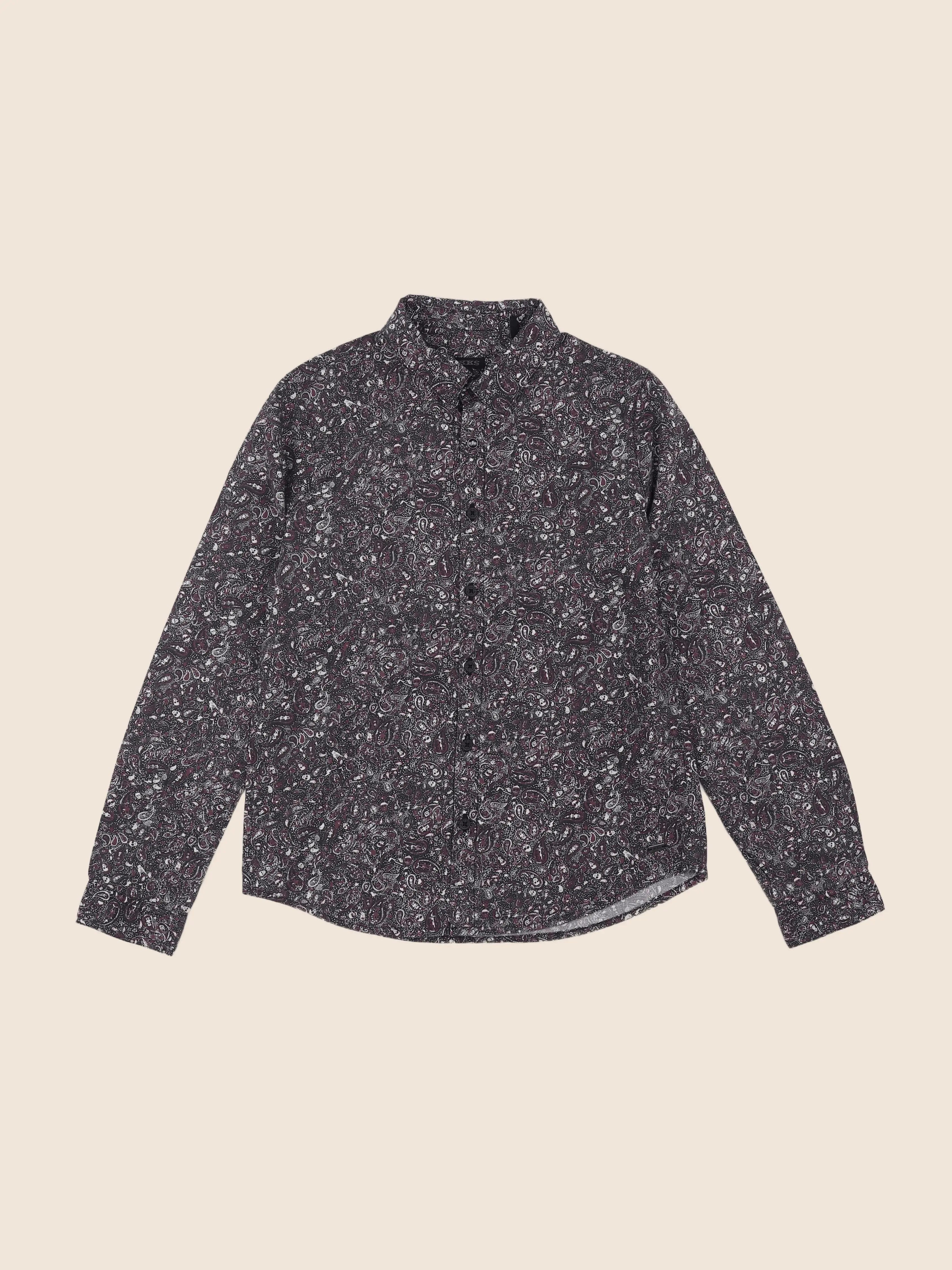IKKS - chemise marron - 10 ans