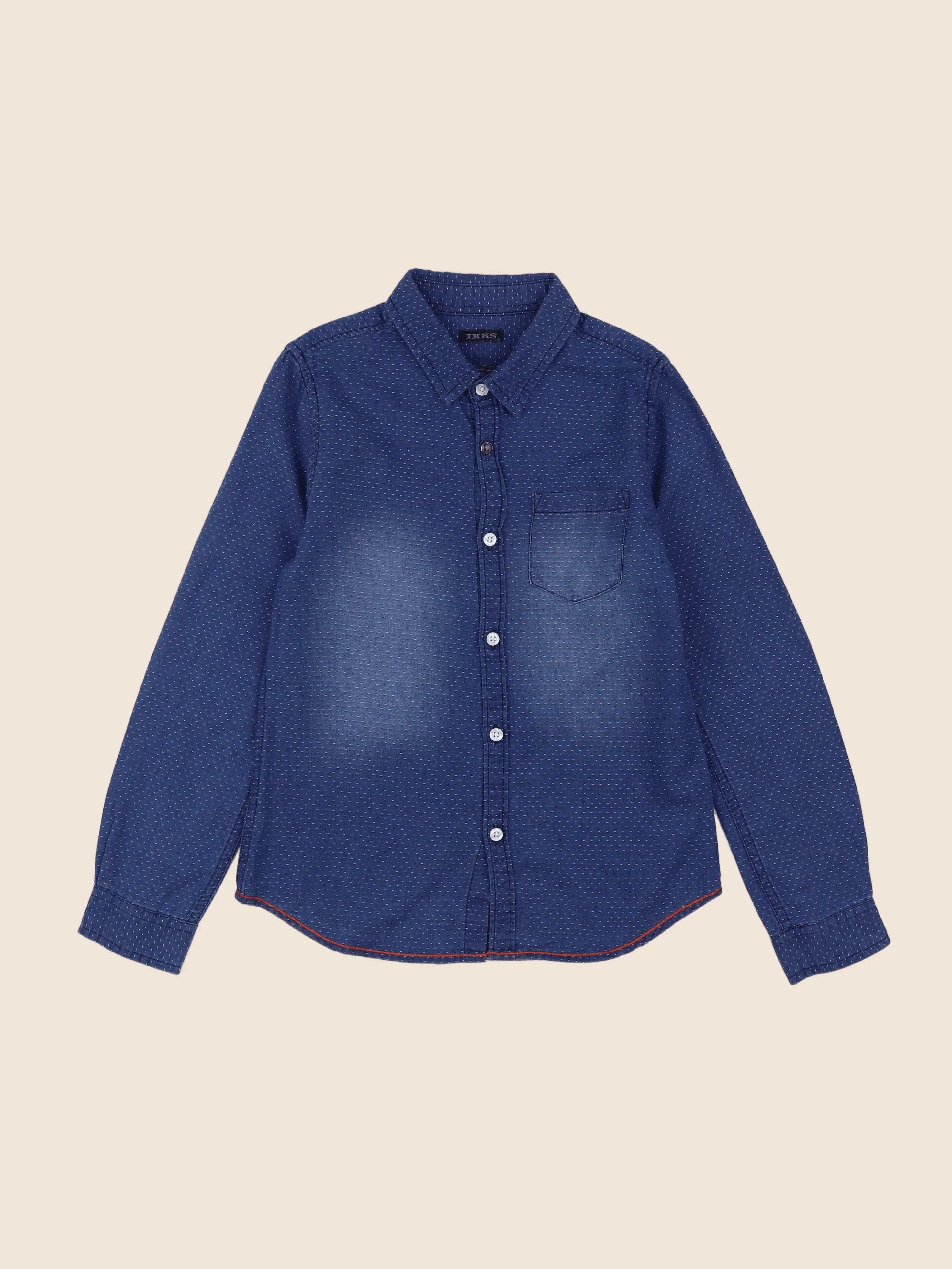 IKKS - chemise bleu - 10 ans