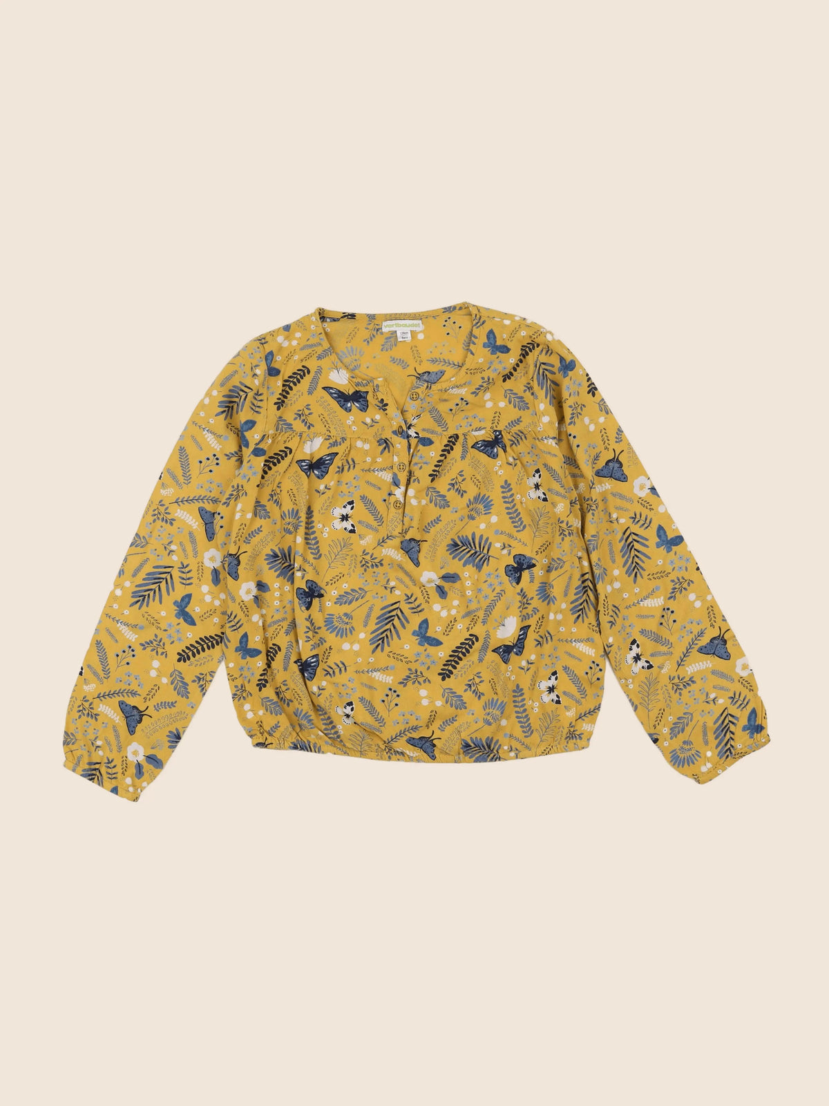 Vertbaudet - blouse jaune - 8 ans