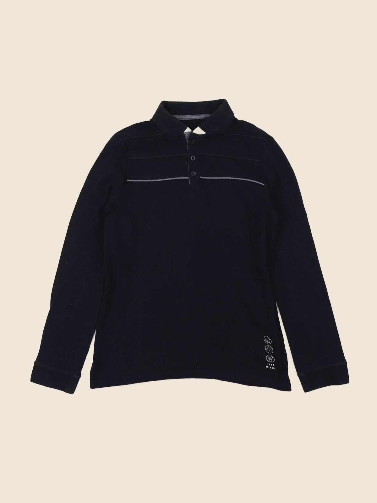 IKKS - polo bleu - 10 ans