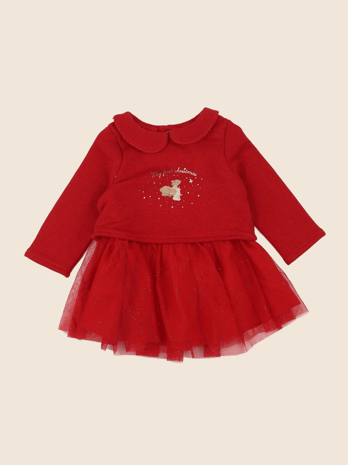 Vertbaudet - robe rouge - 6 mois
