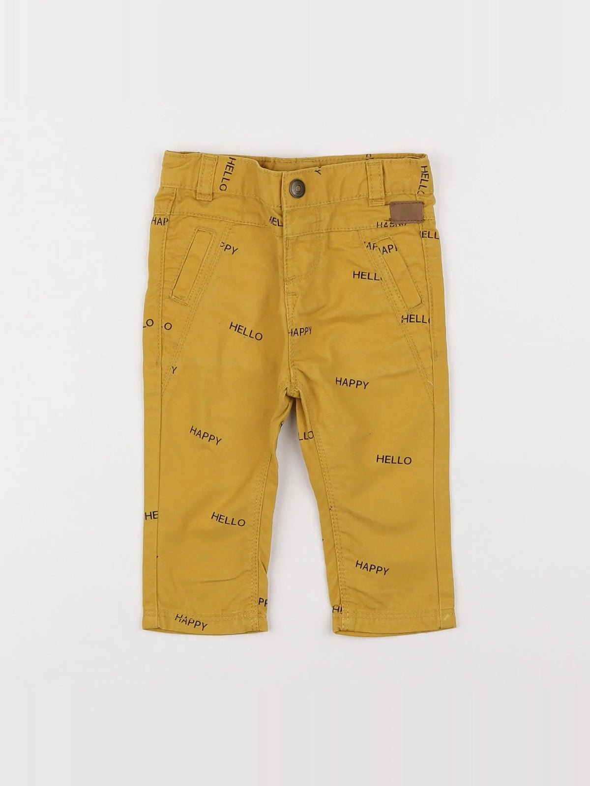Tape à l'oeil - pantalon jaune - 6 mois