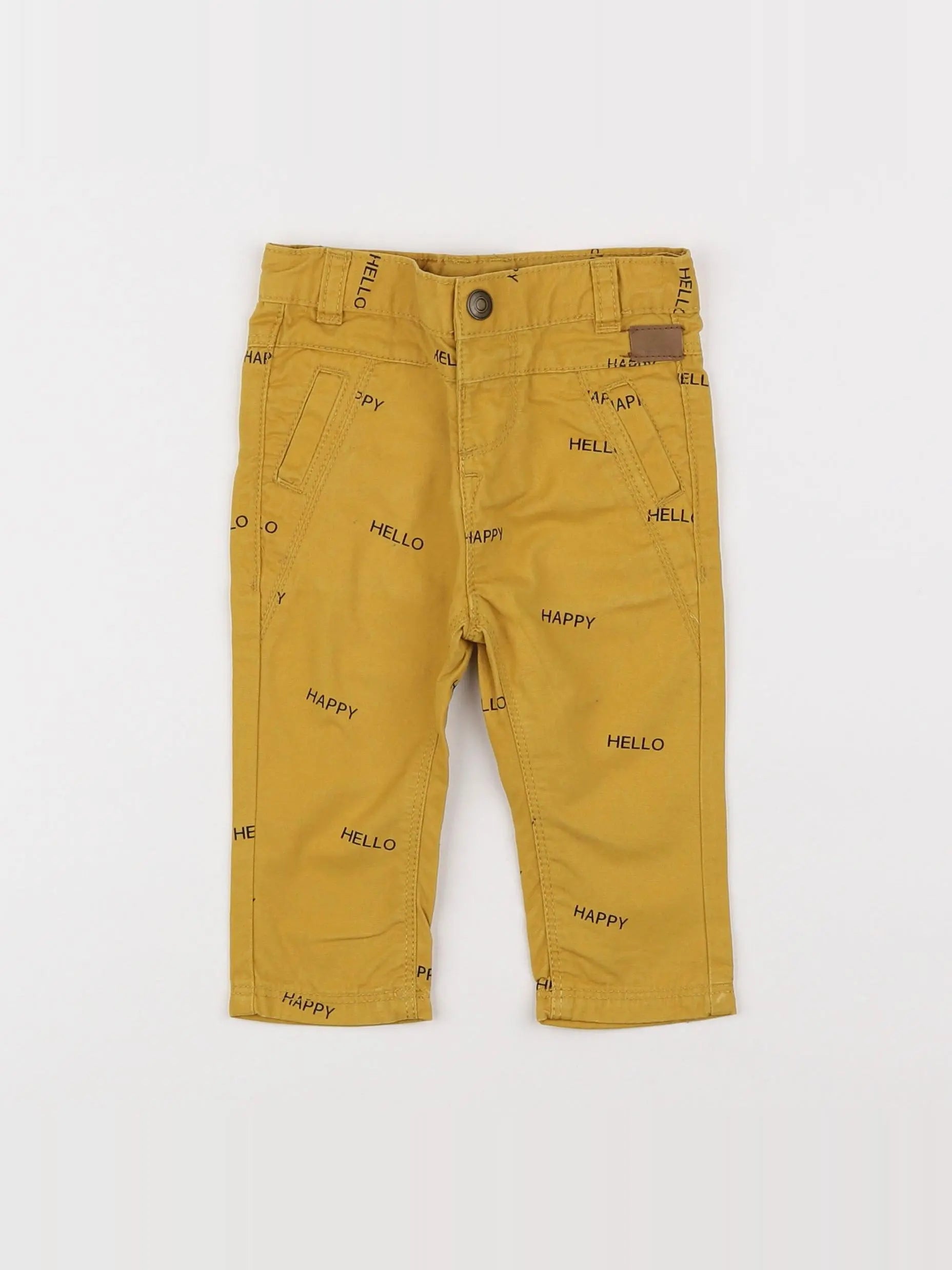 Tape à l'oeil - pantalon jaune - 6 mois