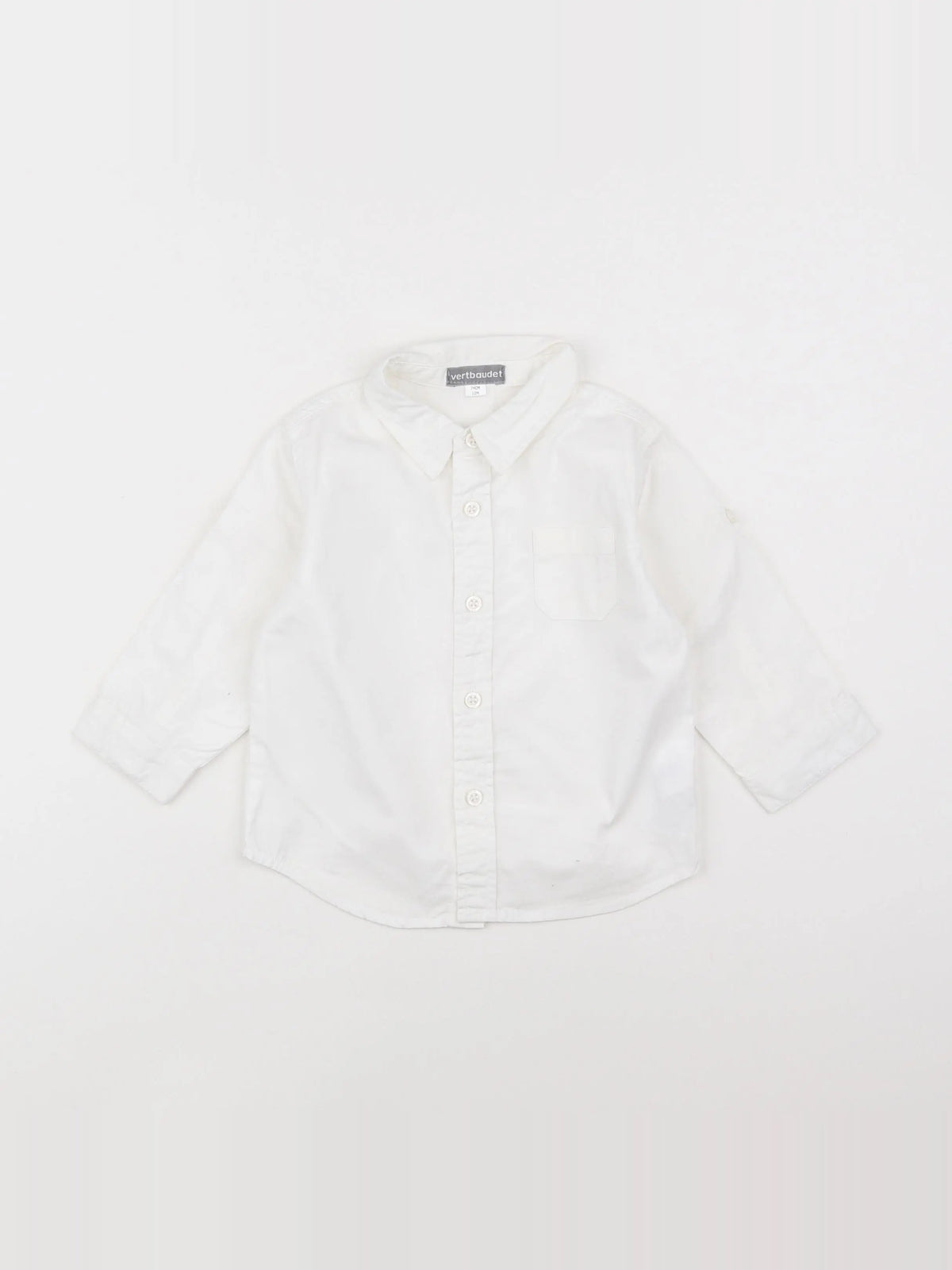 Vertbaudet - chemise blanc - 12 mois