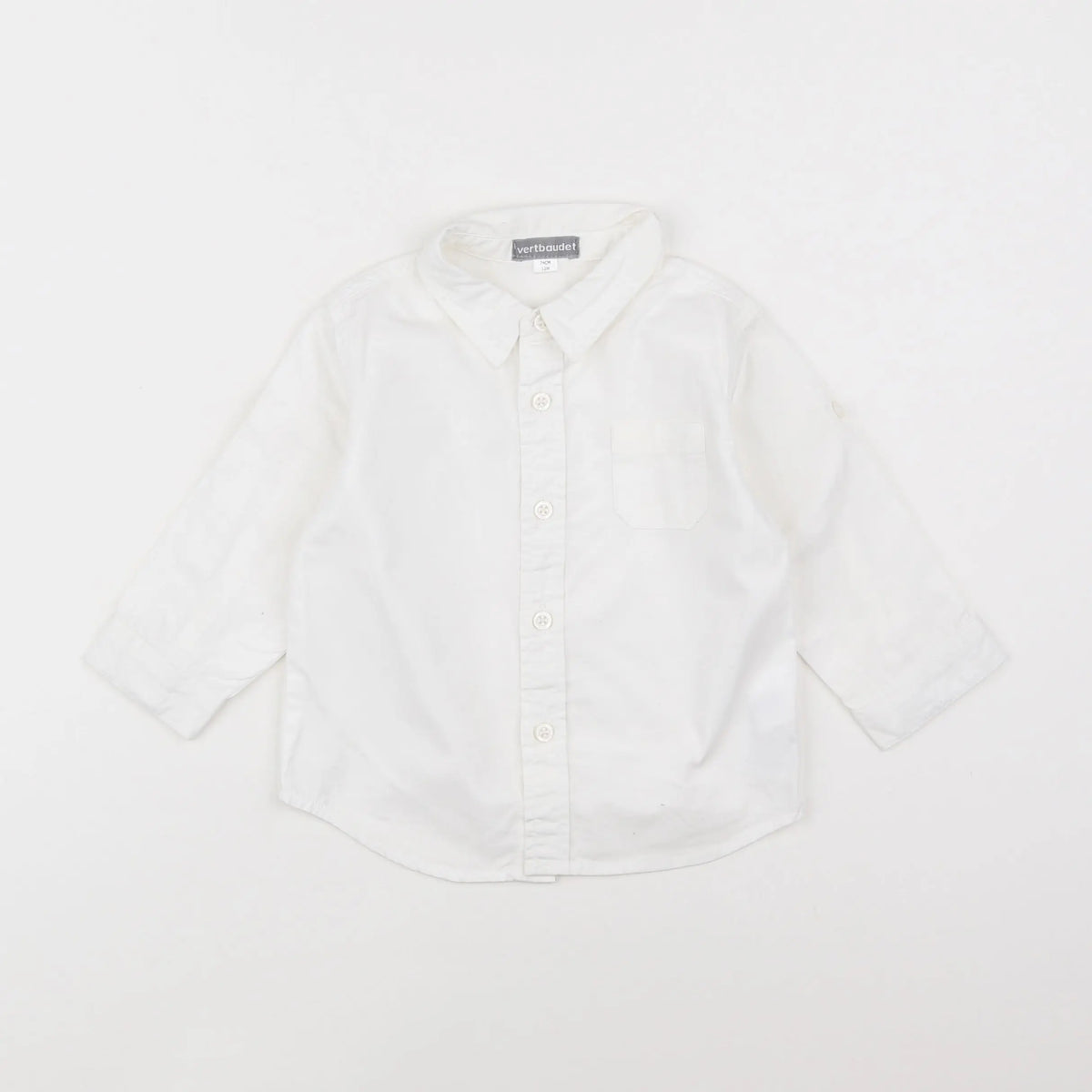 Vertbaudet - chemise blanc - 12 mois