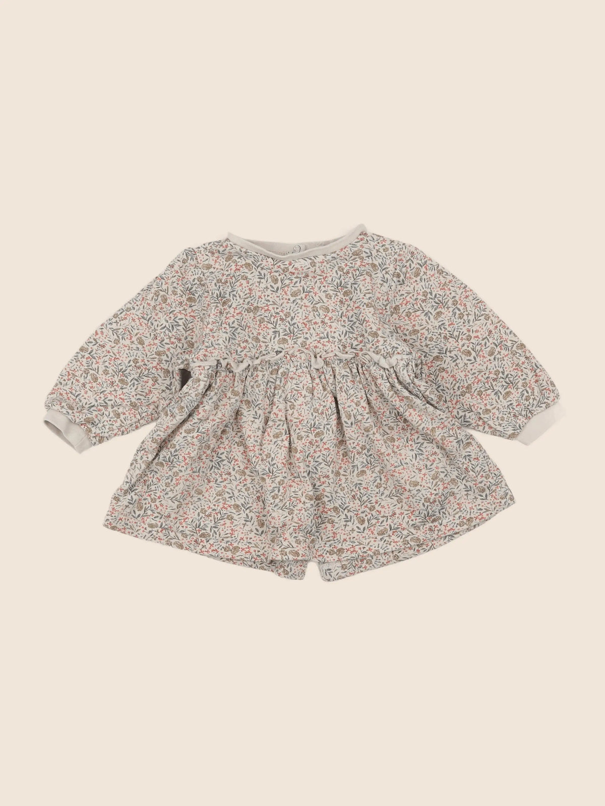 Vertbaudet - robe beige - 12 mois