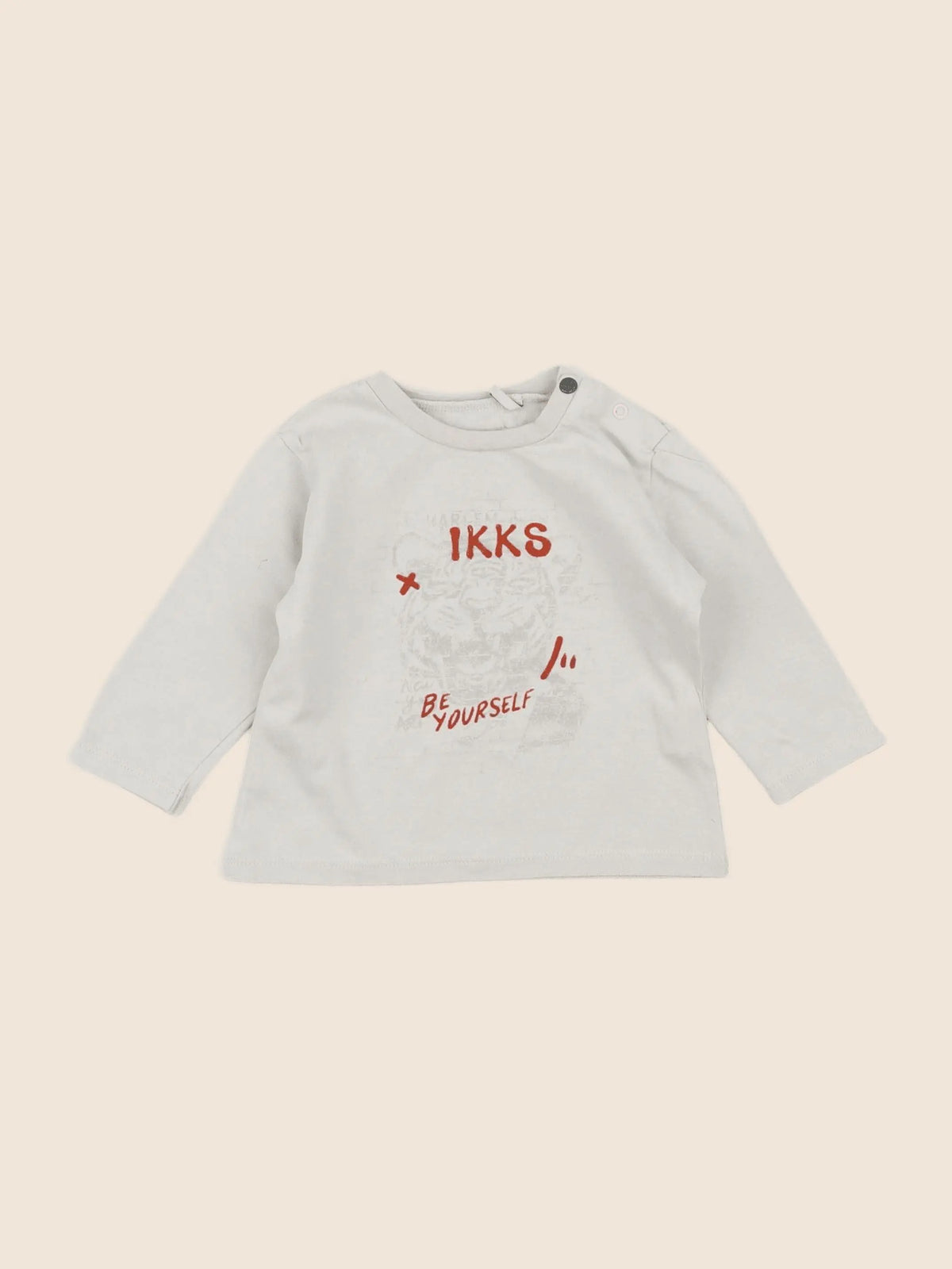 IKKS - tee-shirt beige - 6 mois
