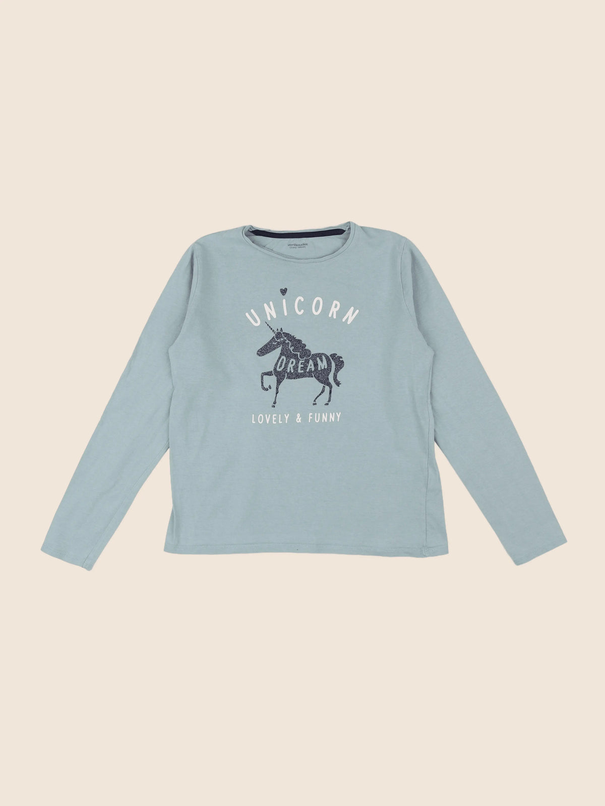 Vertbaudet - tee-shirt bleu - 12 ans