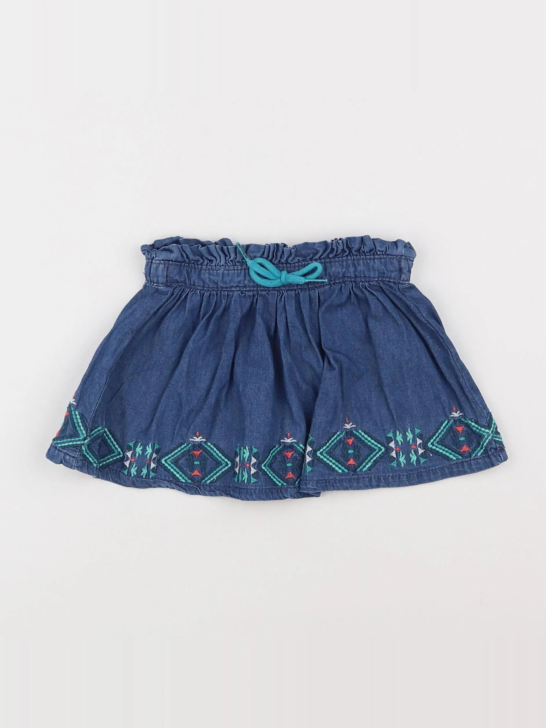 Vertbaudet - jupe bleu - 3 ans