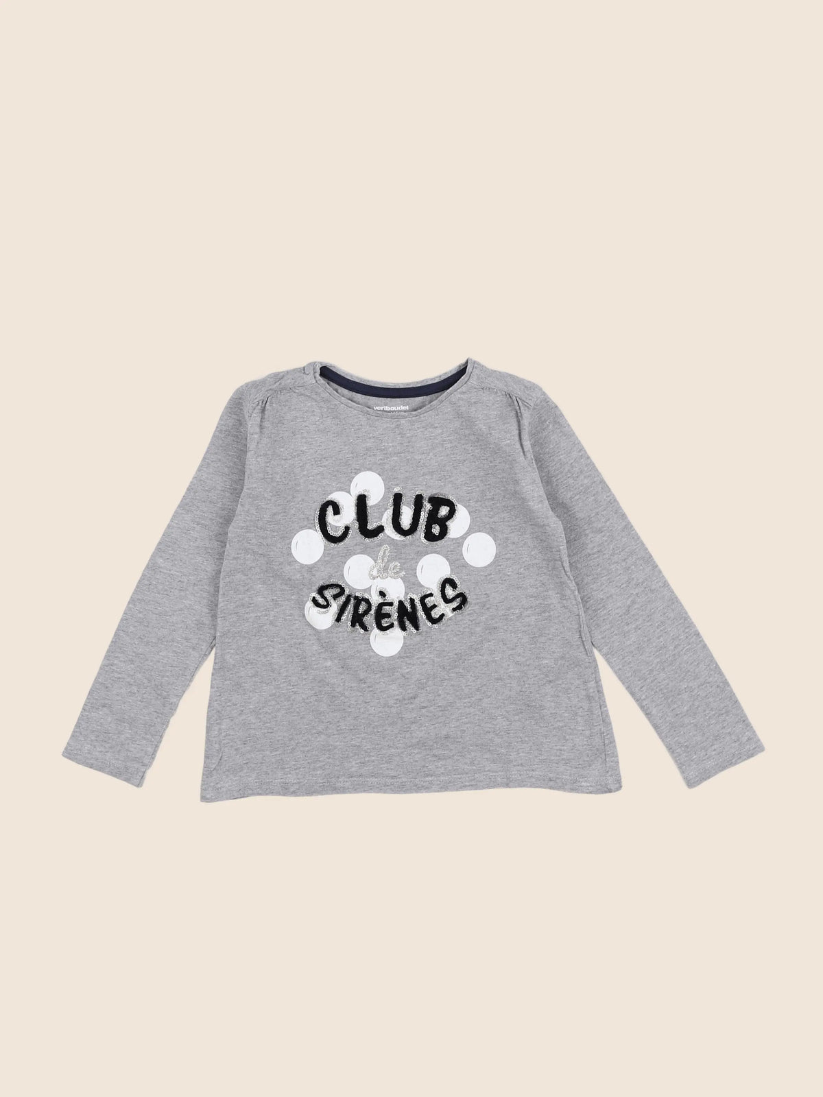 Vertbaudet - tee-shirt gris - 4 ans