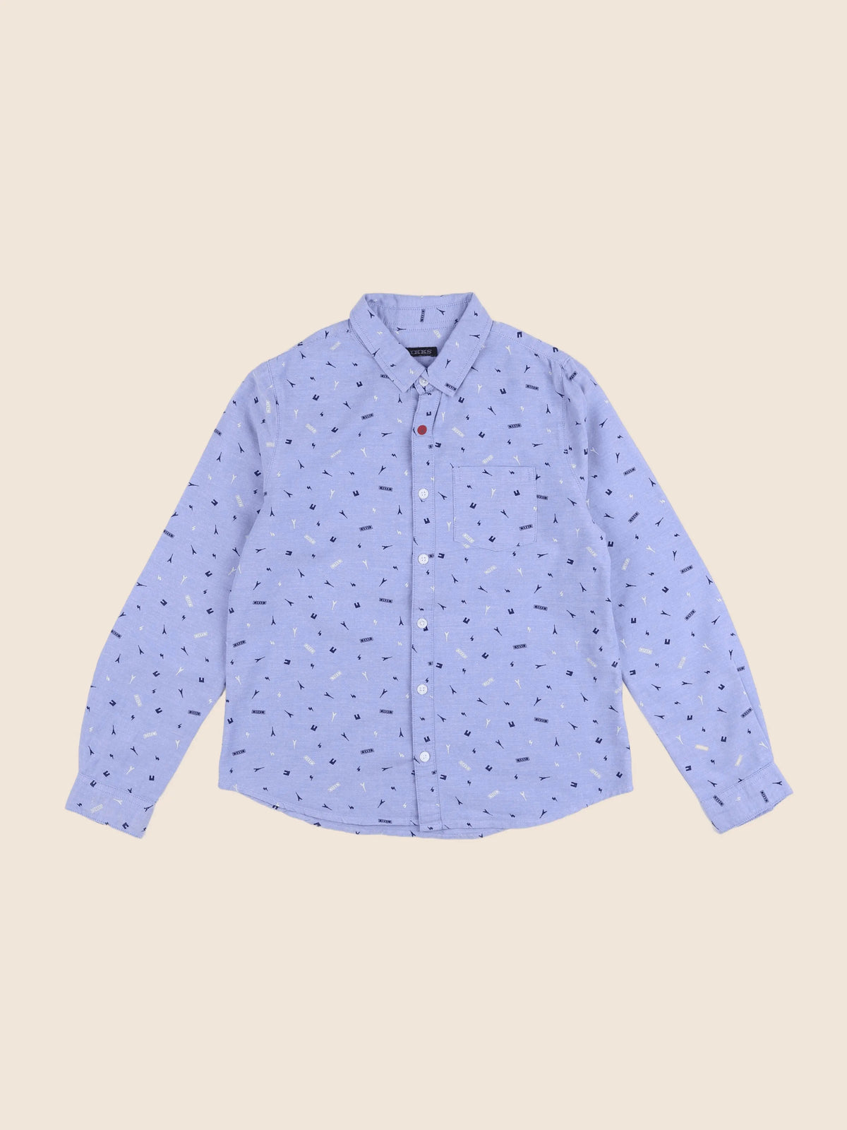 IKKS - chemise bleu - 10 ans