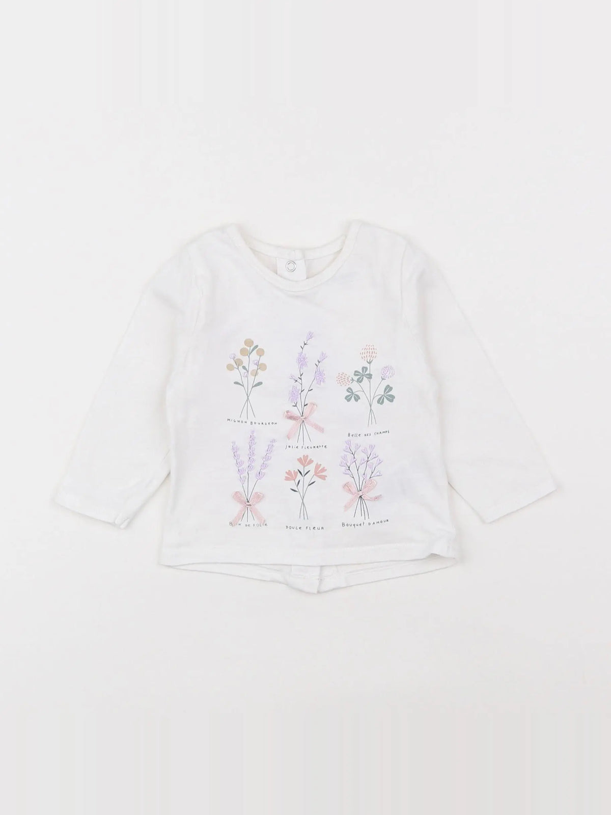 Vertbaudet - tee-shirt blanc - 3 mois