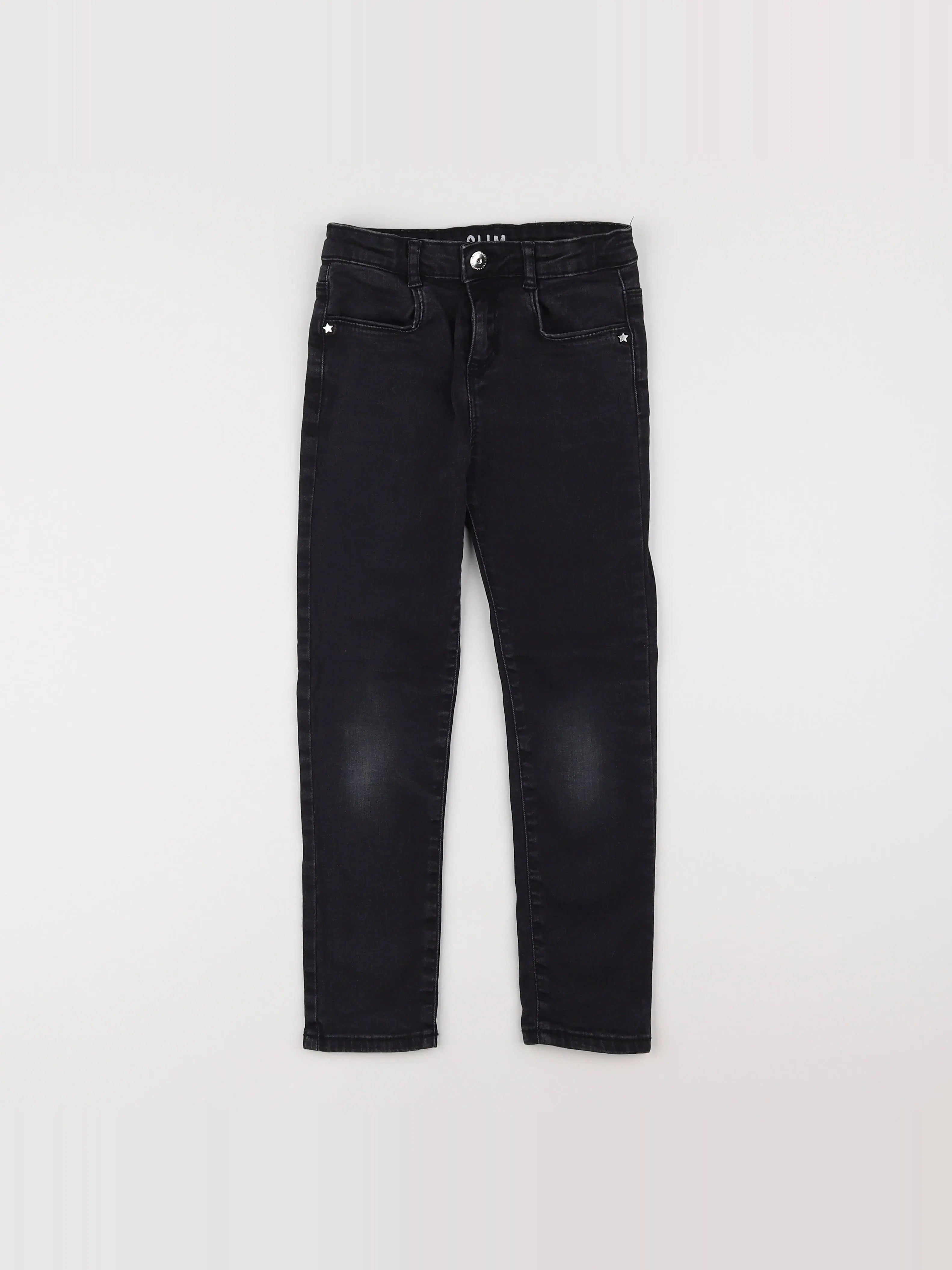 Vertbaudet - jean noir - 7 ans
